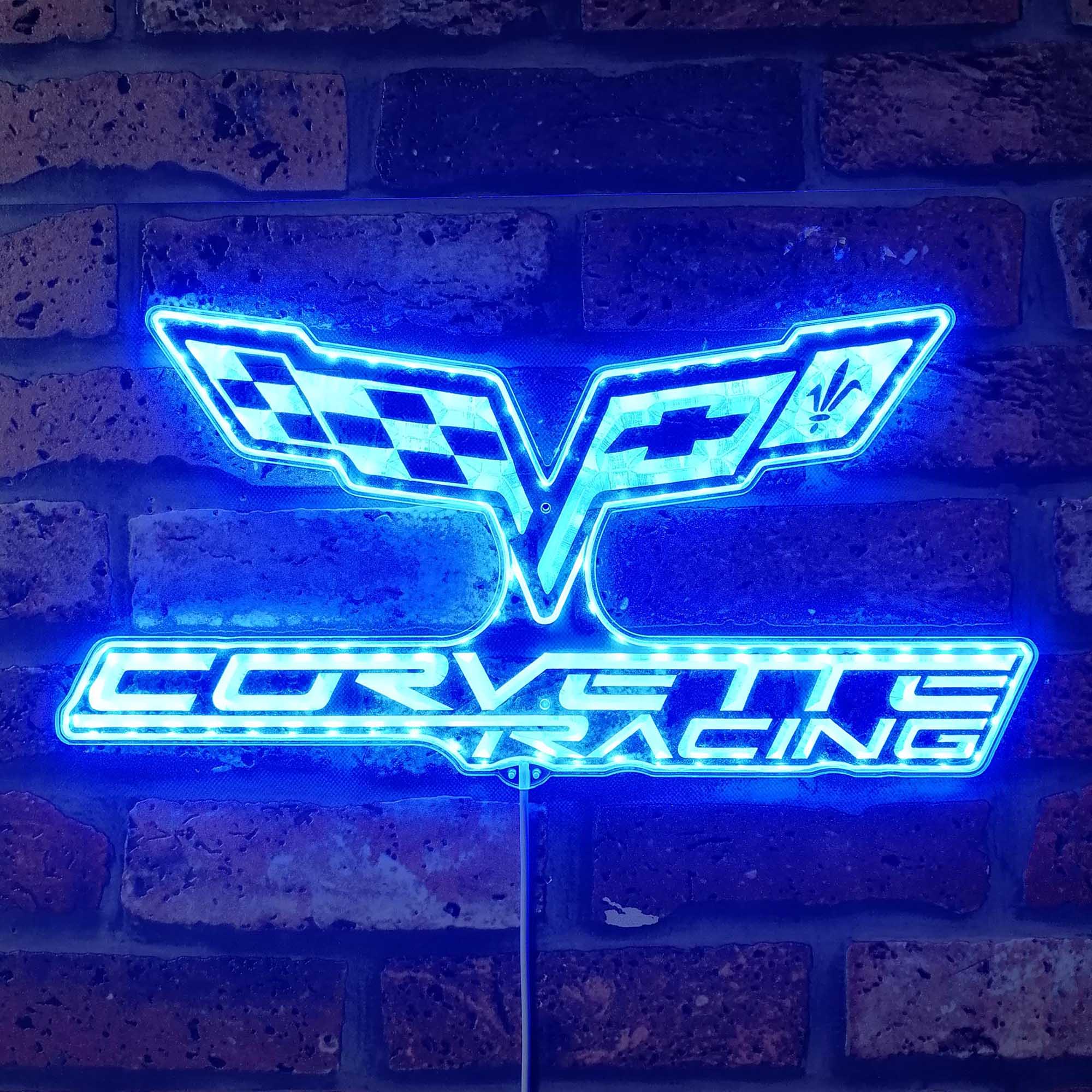 Corvette Racing Dynamic RGB Edge Lit LED Sign