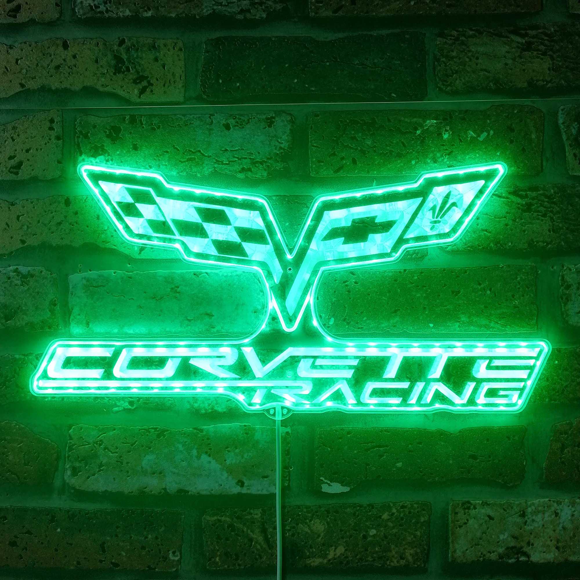 Corvette Racing Dynamic RGB Edge Lit LED Sign