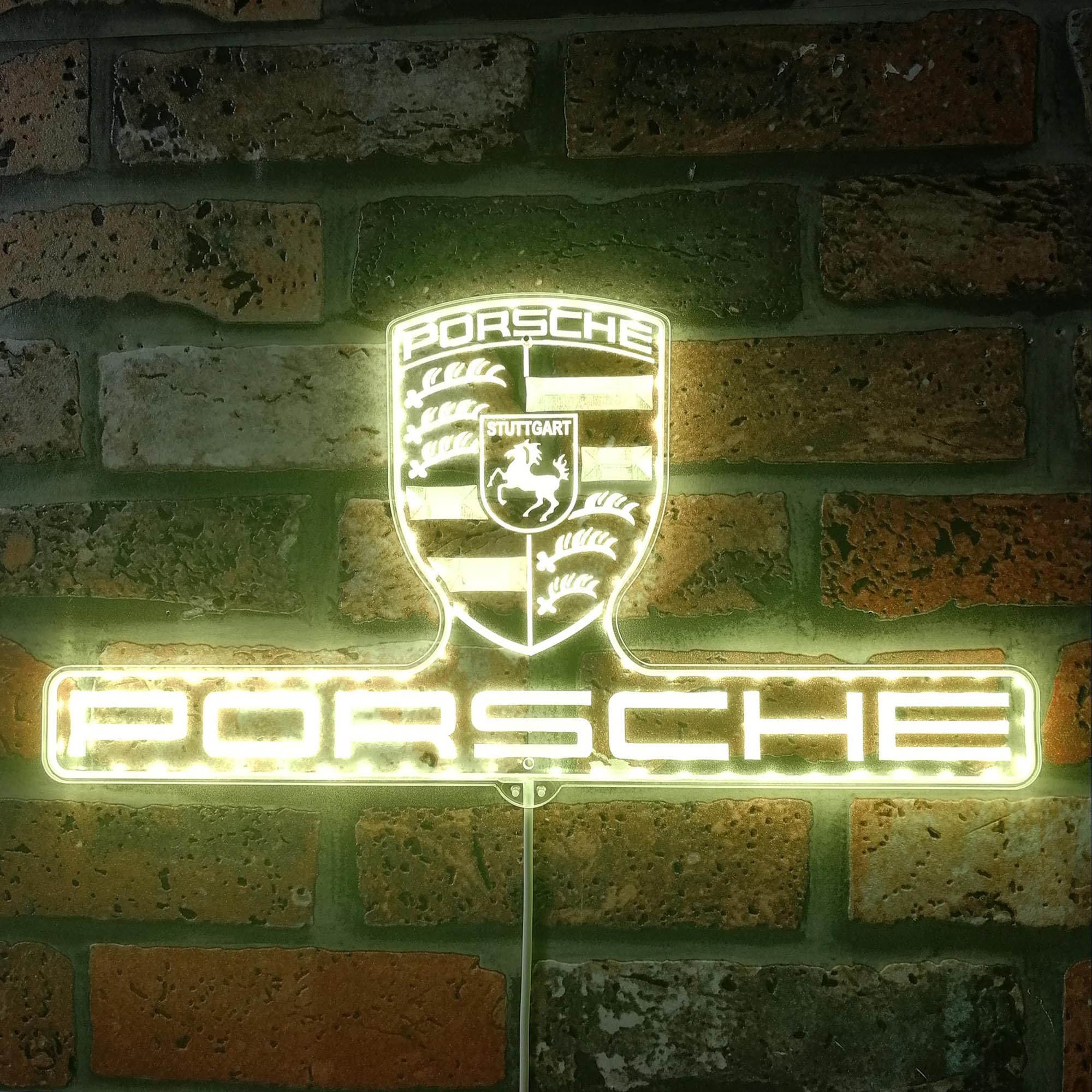 Porsche Dynamic RGB Edge Lit LED Sign