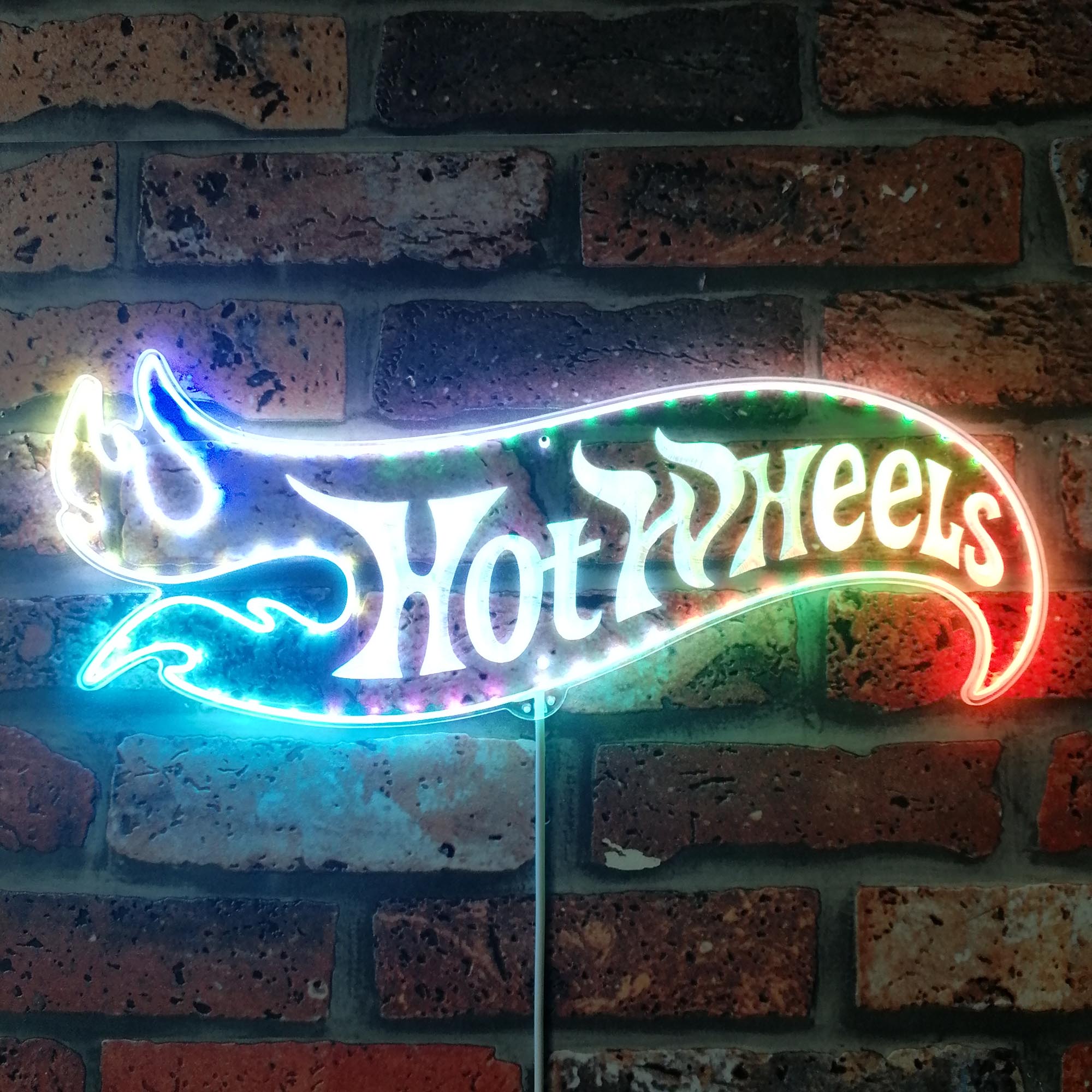 Hotwheels Dynamic RGB Edge Lit LED Sign