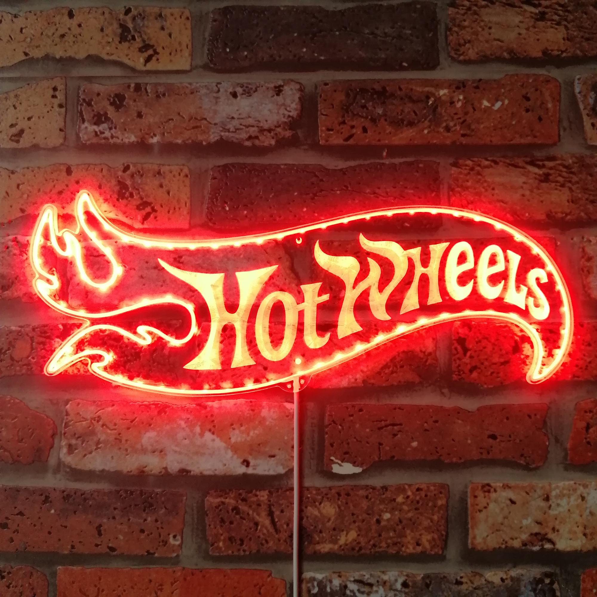 Hot Wheels Dynamic RGB Edge Lit LED Sign