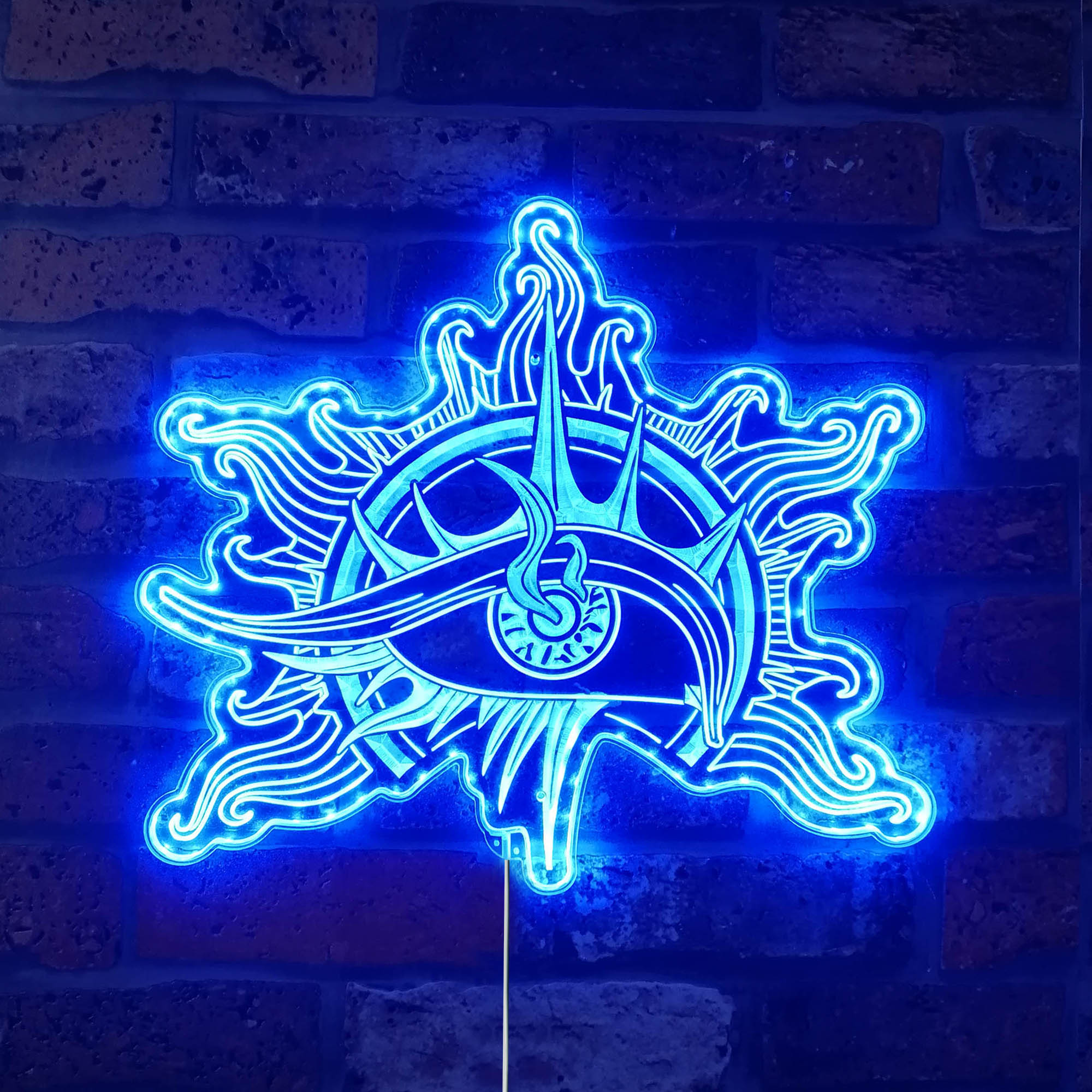 Baldur's Gate 3 Warlock Logo Dynamic RGB Edge Lit LED Sign