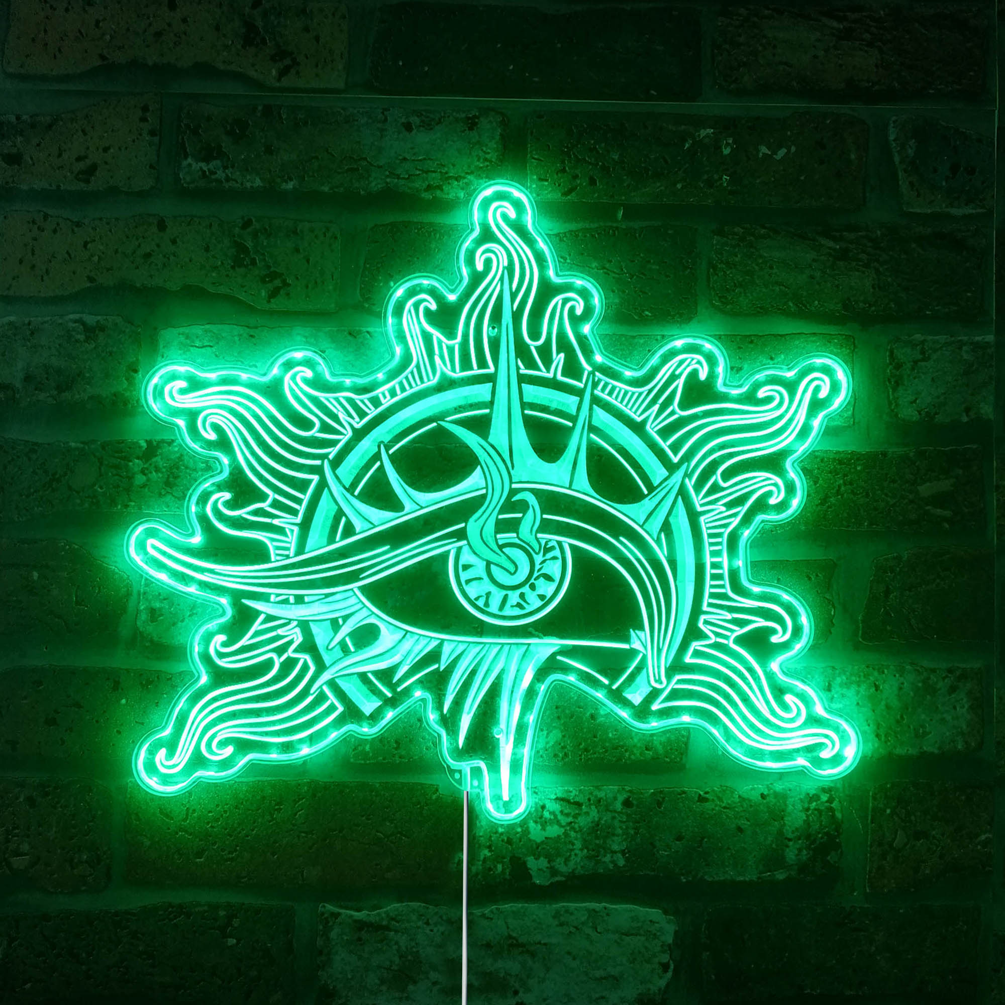 Baldur's Gate 3 Warlock Logo Dynamic RGB Edge Lit LED Sign