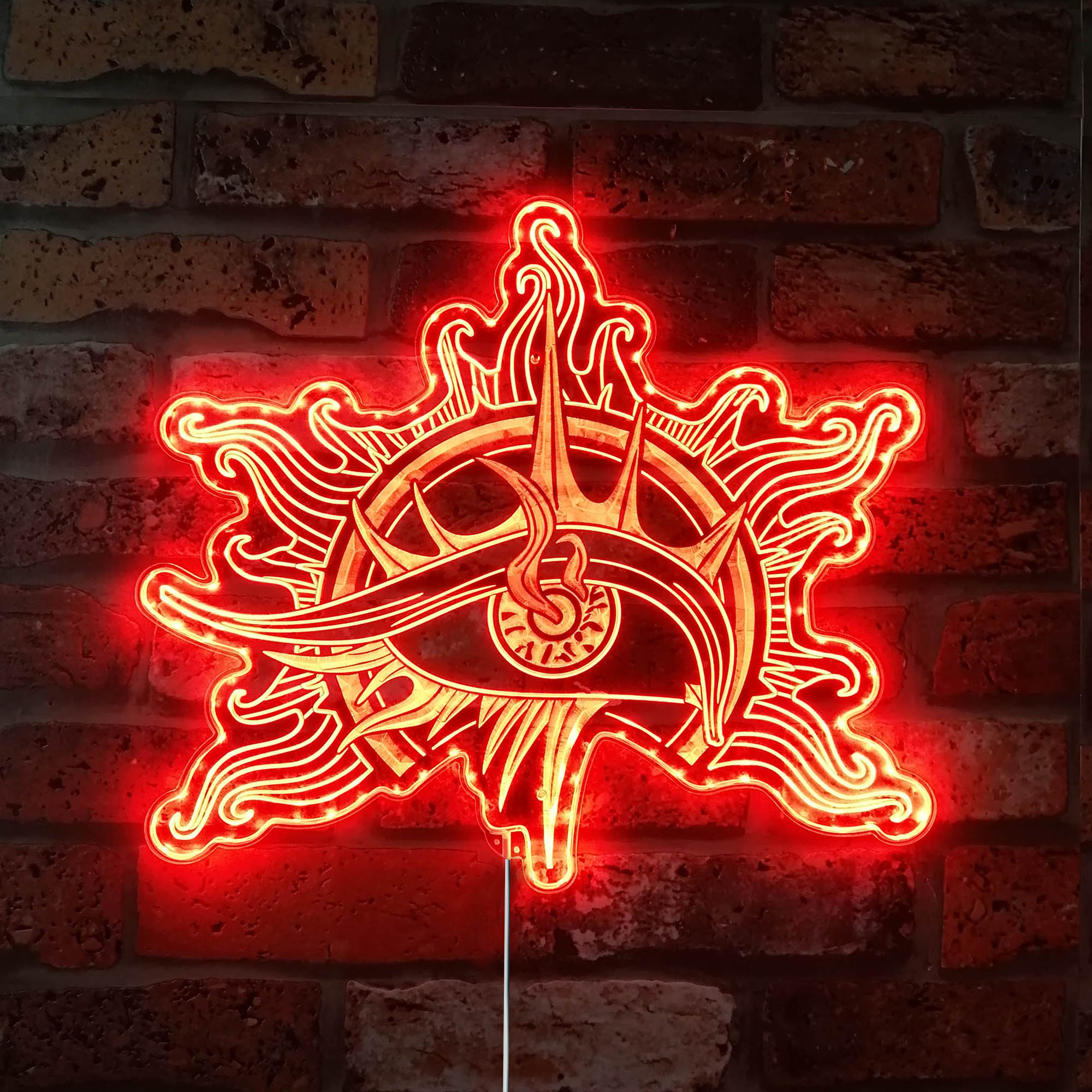 Baldur's Gate 3 Warlock Logo Dynamic RGB Edge Lit LED Sign