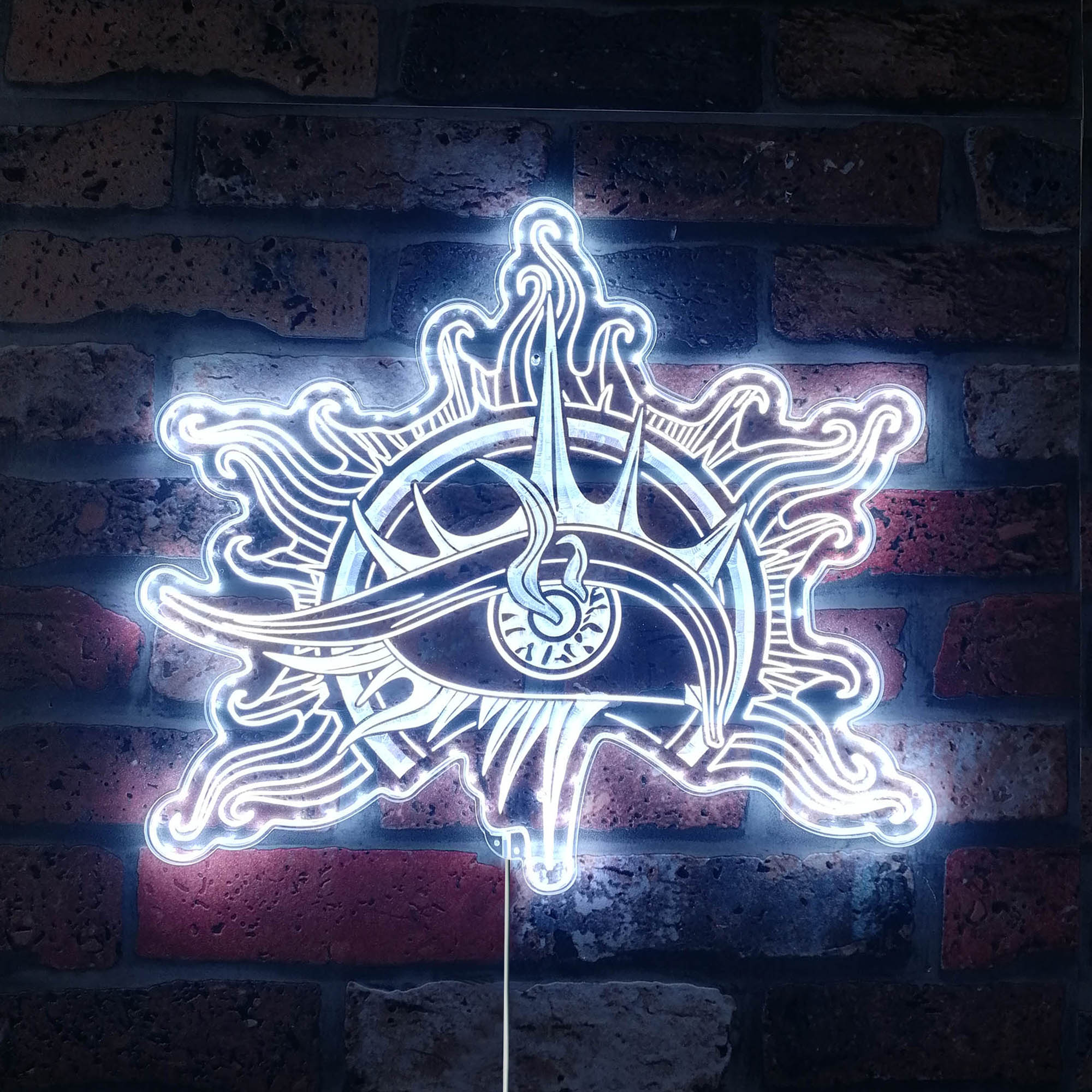 Baldur's Gate 3 Warlock Logo Dynamic RGB Edge Lit LED Sign