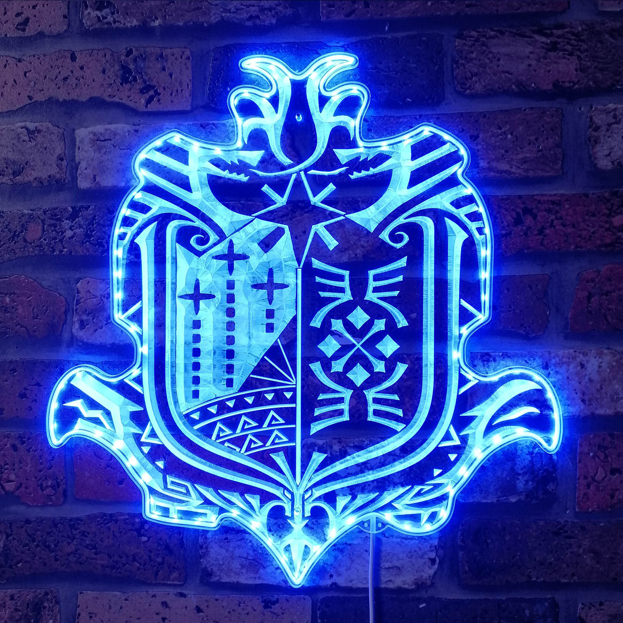 Monster Hunter World Dynamic RGB Edge Lit LED Sign