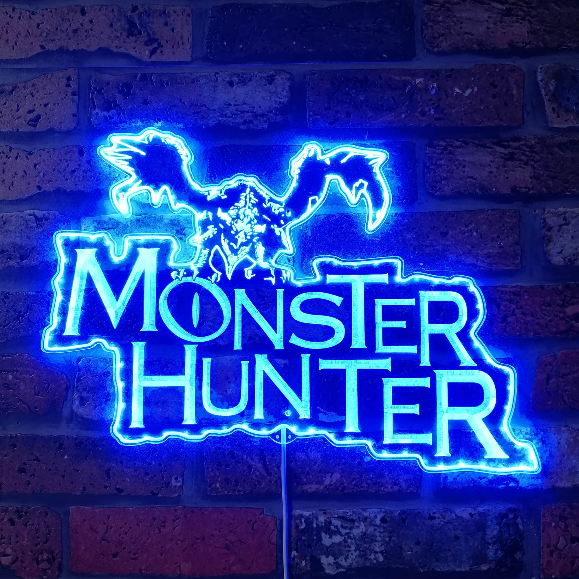 Monster Hunter Dynamic RGB Edge Lit LED Sign