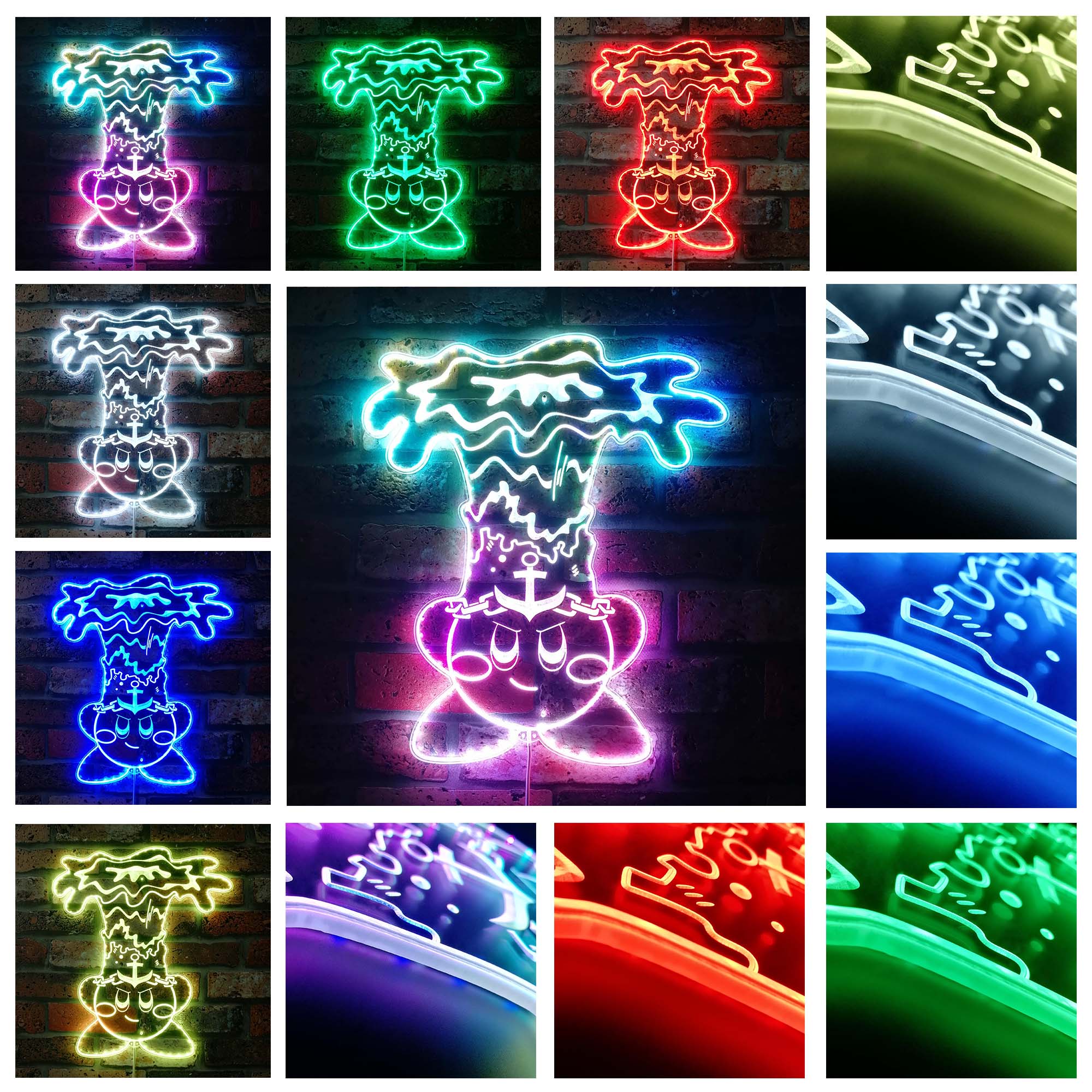 Kirby Dynamic RGB Edge Lit LED Sign