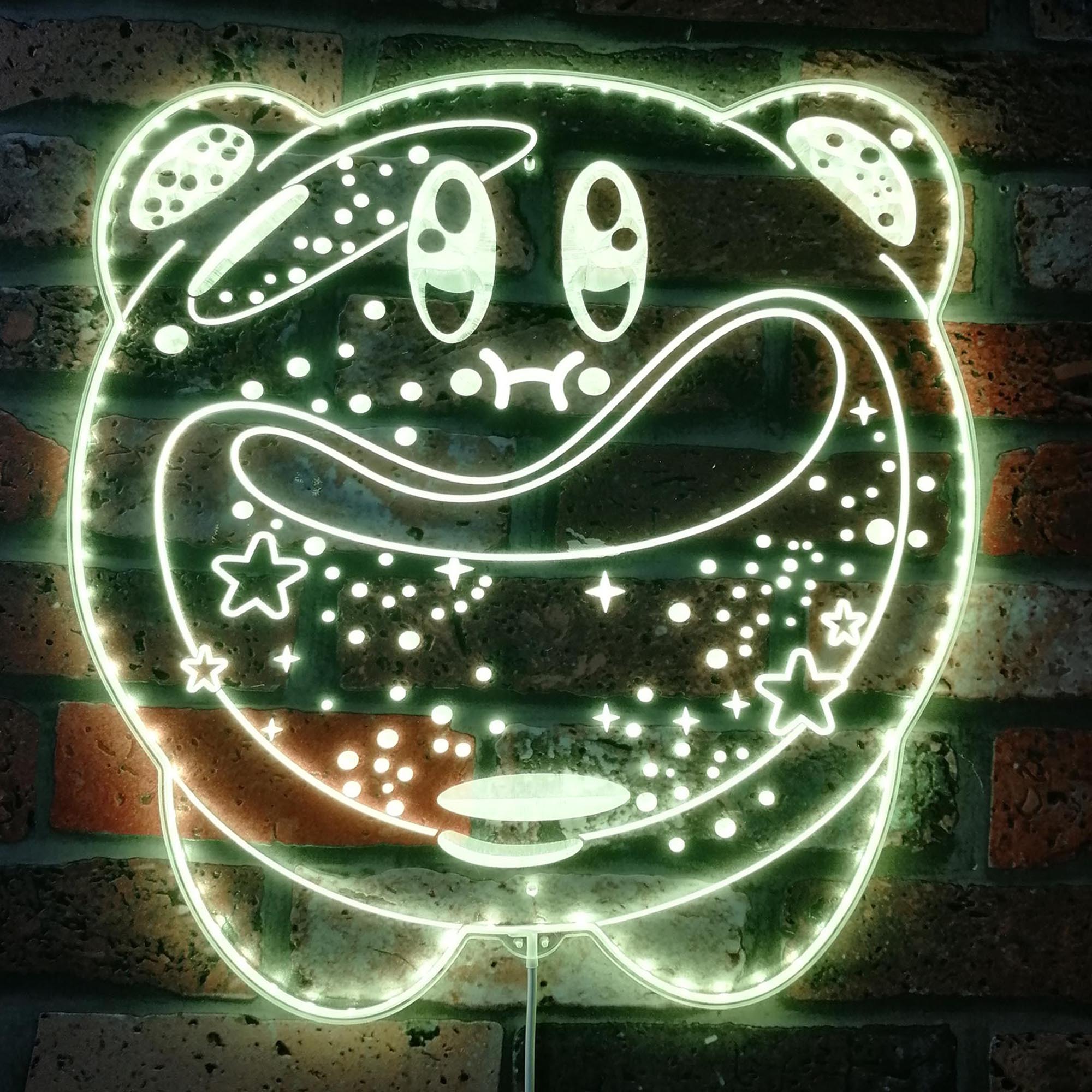 Cute Kirby Star Allies Neon RGB Edge Lit LED Sign
