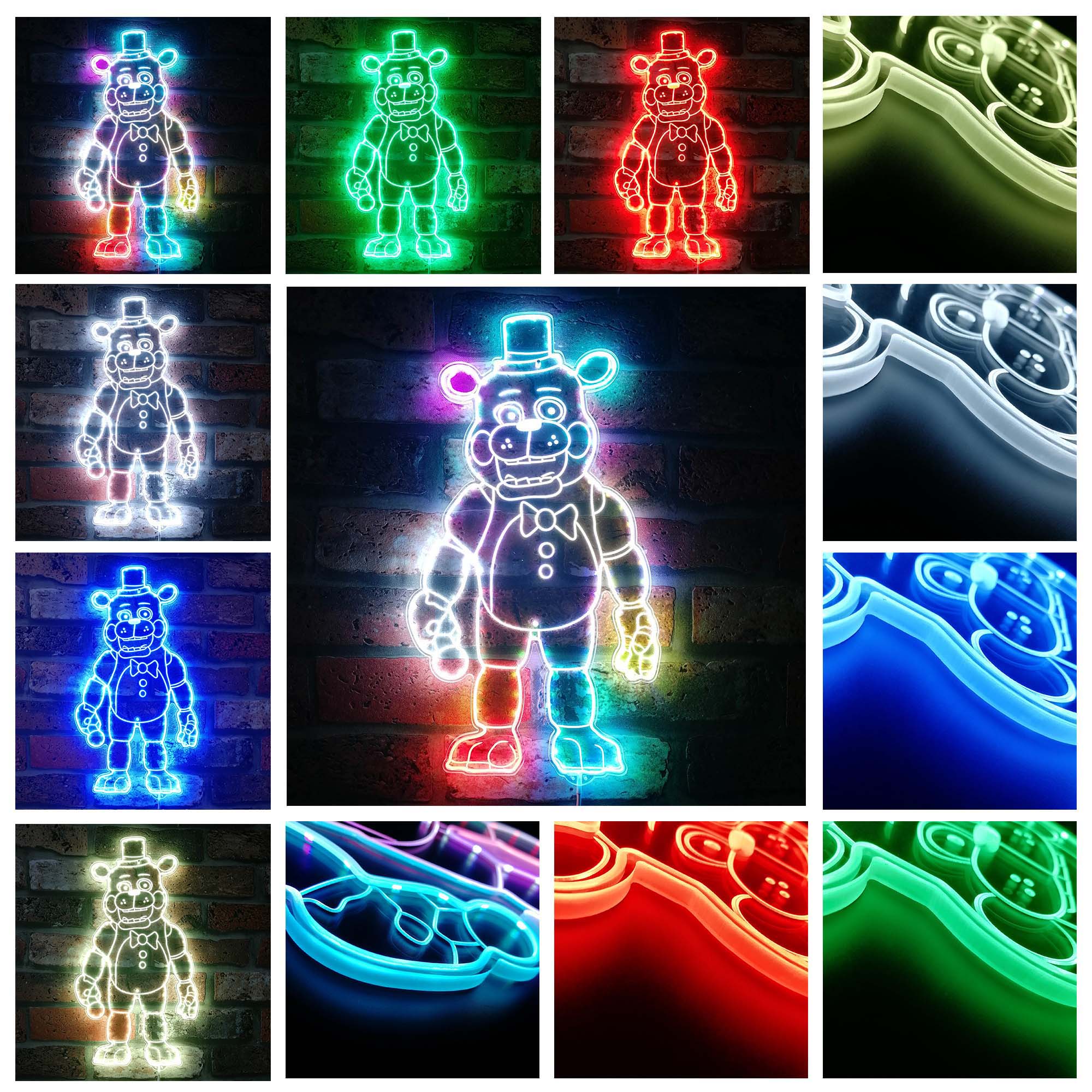 Five nights at Freddy's Freddy Dynamic RGB Edge Lit LED Sign