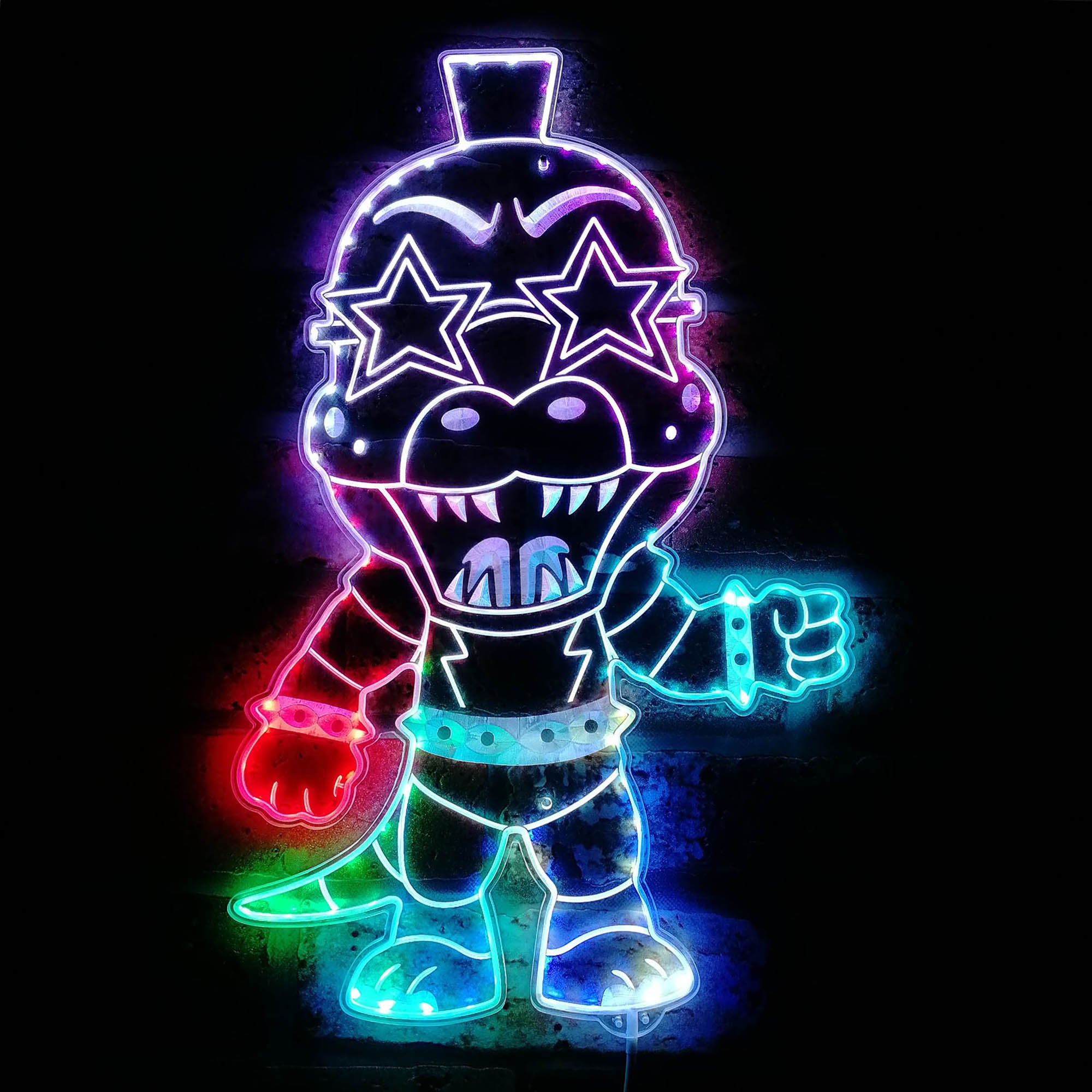 Five nights at Freddy's Monty Gator Dynamic RGB Edge Lit LED Sign