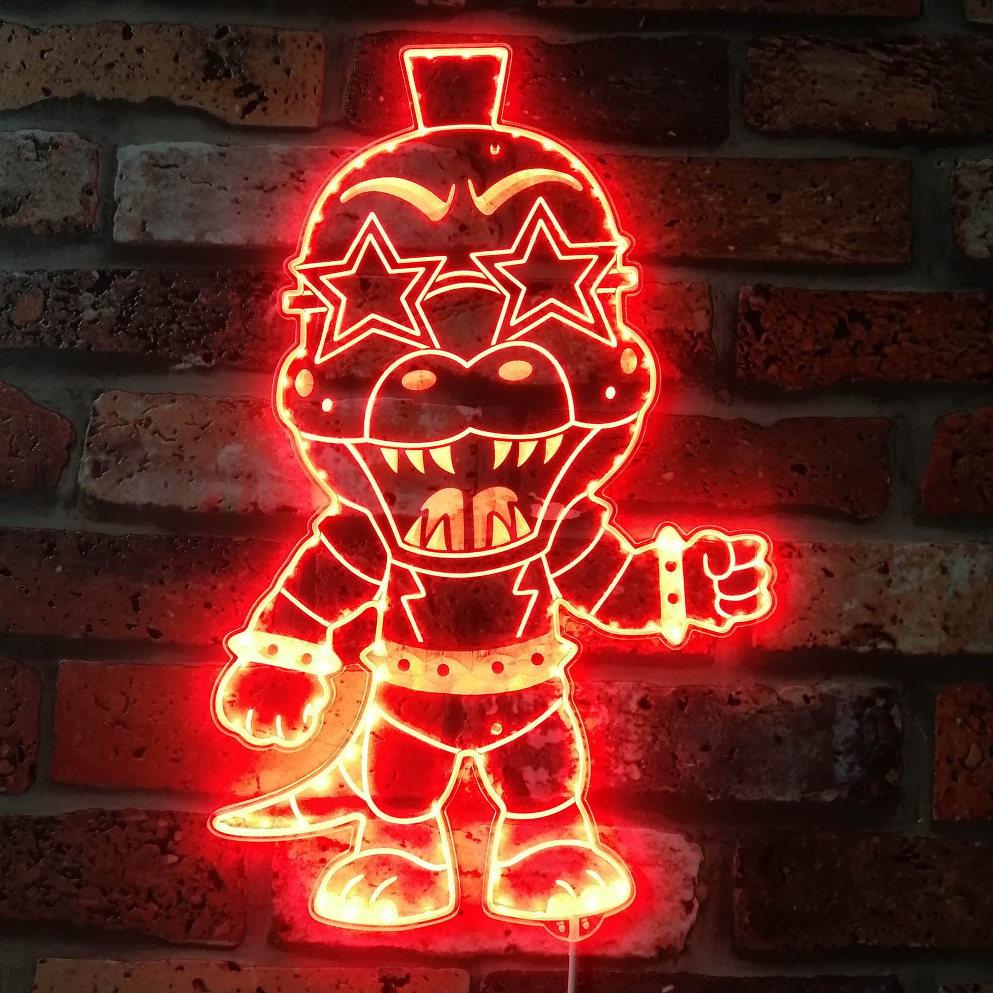 Five nights at Freddy's Monty Gator Dynamic RGB Edge Lit LED Sign