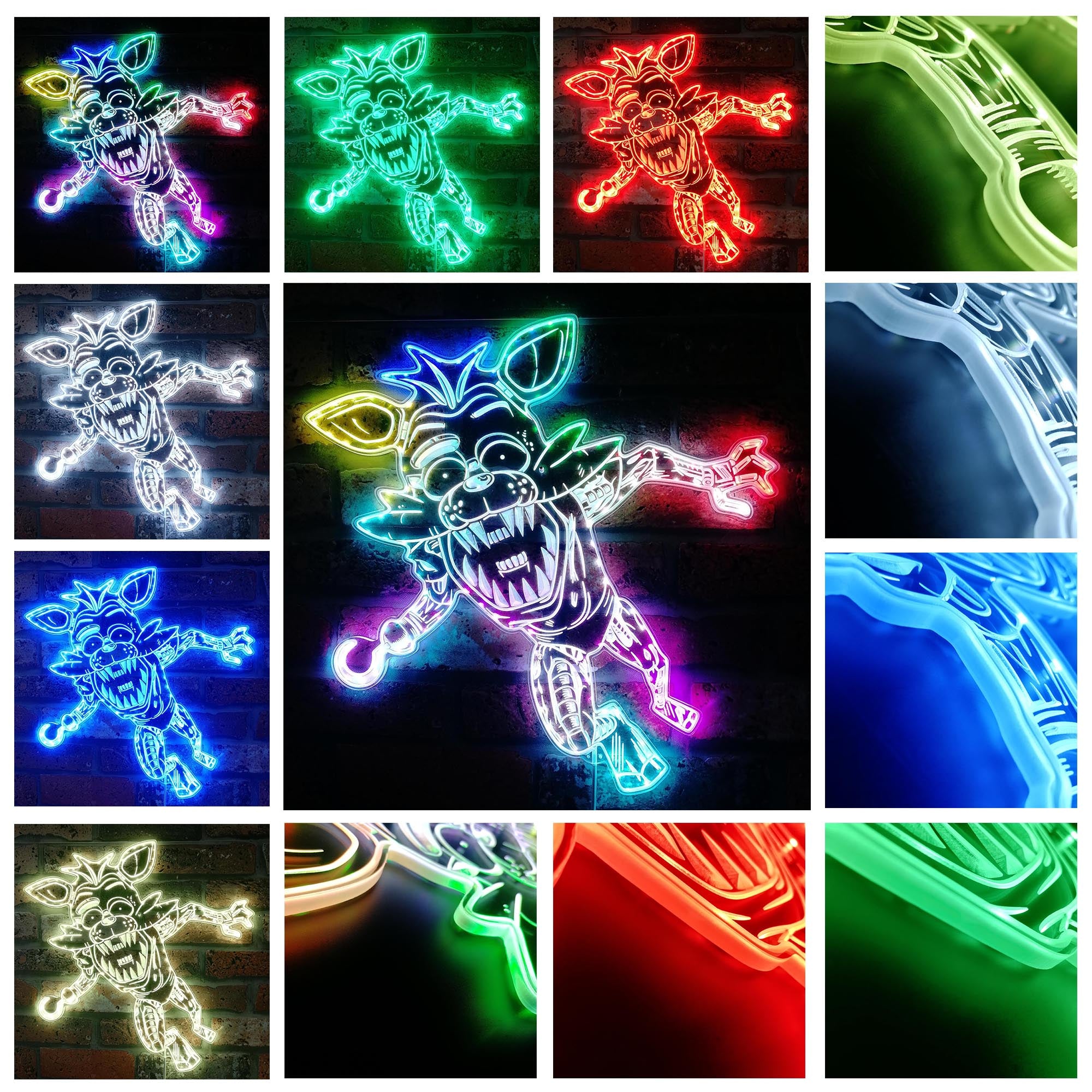 Five Nights at Freddy's Foxy RGB Edge Lit LED Sign