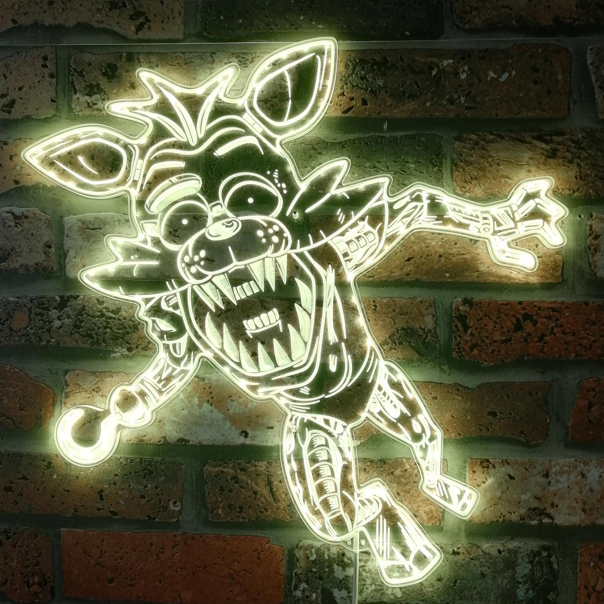 Five Nights at Freddy's Foxy RGB Edge Lit LED Sign