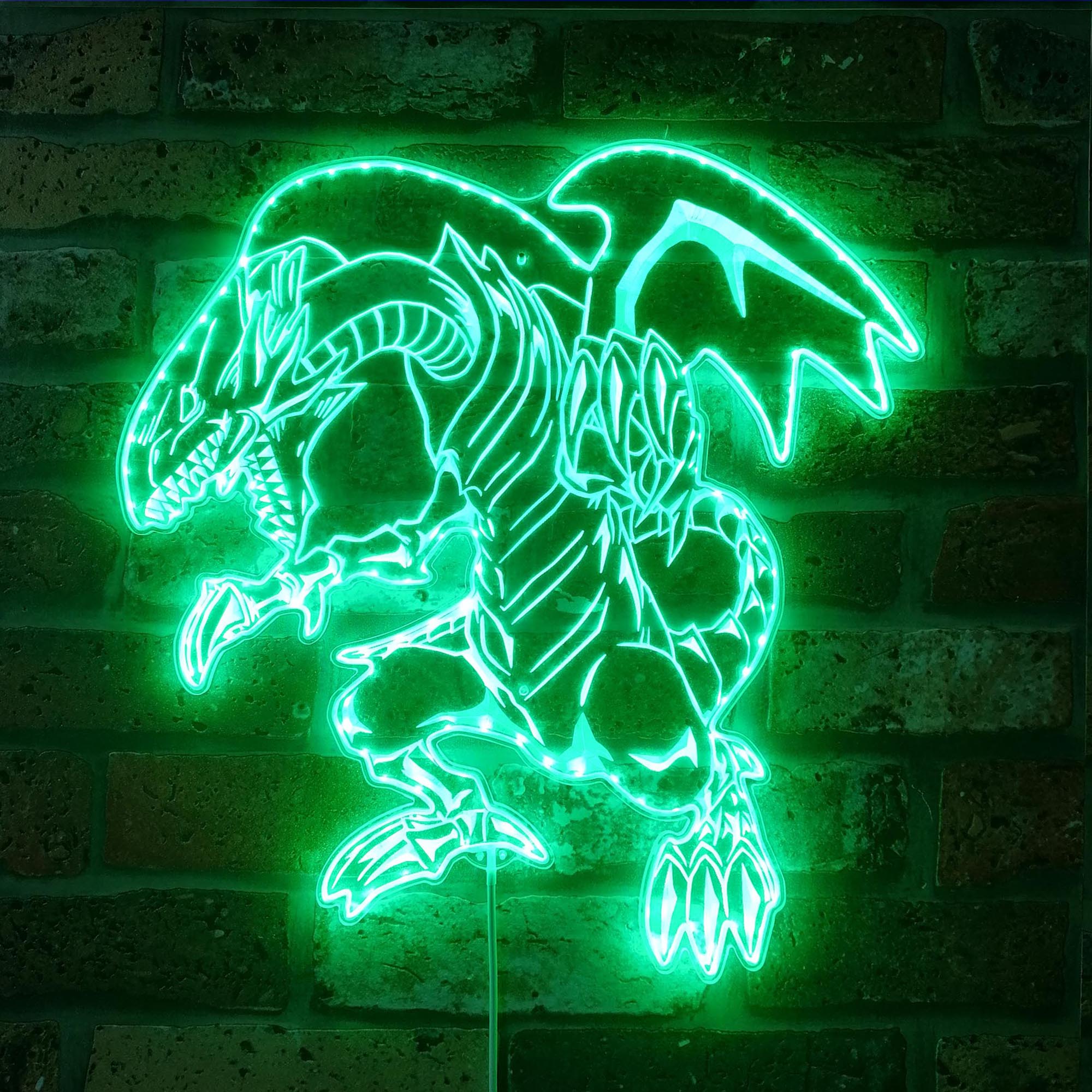 Blue-Eyes White Dragon Yu-Gi-Oh RGB Edge Lit LED Sign