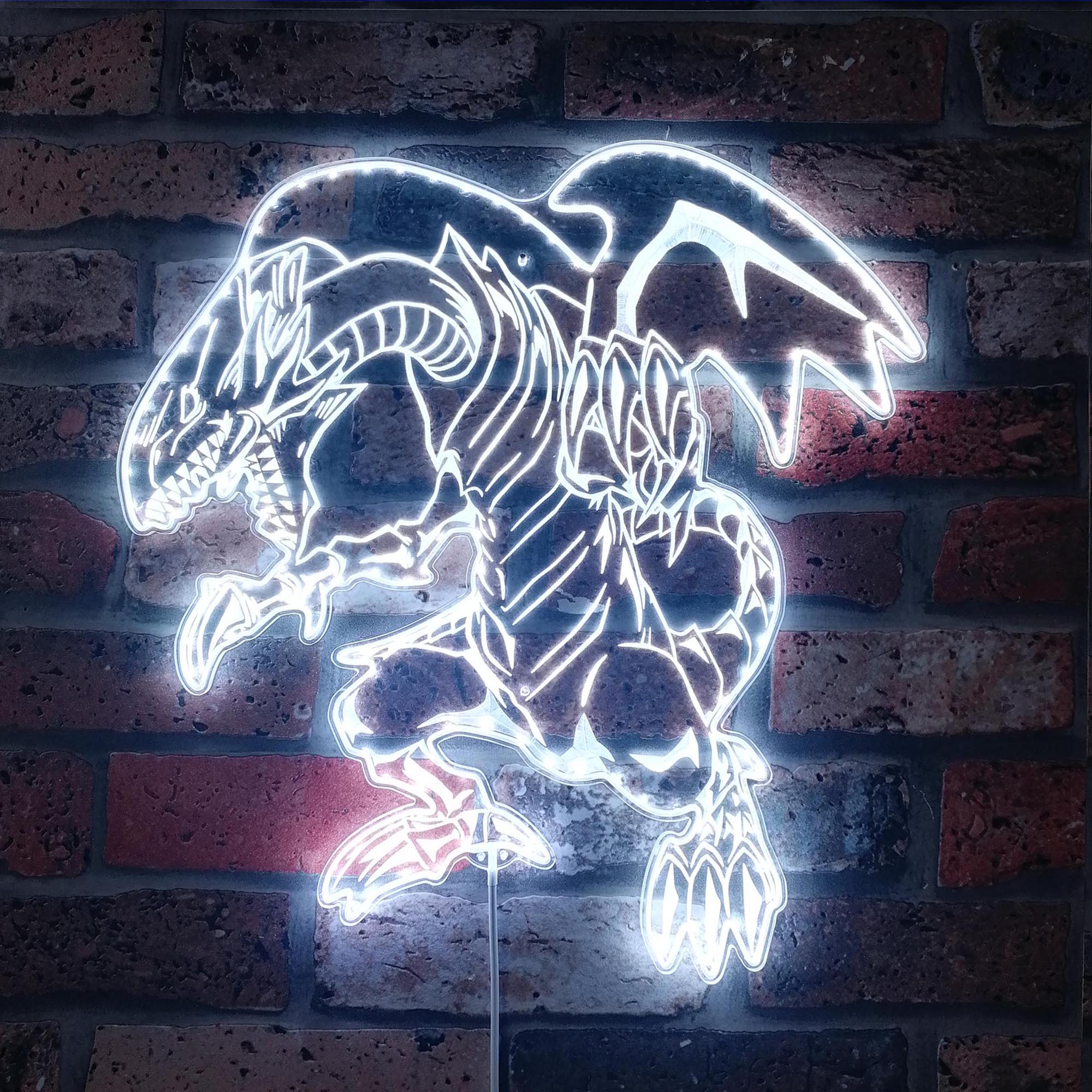 Blue-Eyes White Dragon Yu-Gi-Oh RGB Edge Lit LED Sign