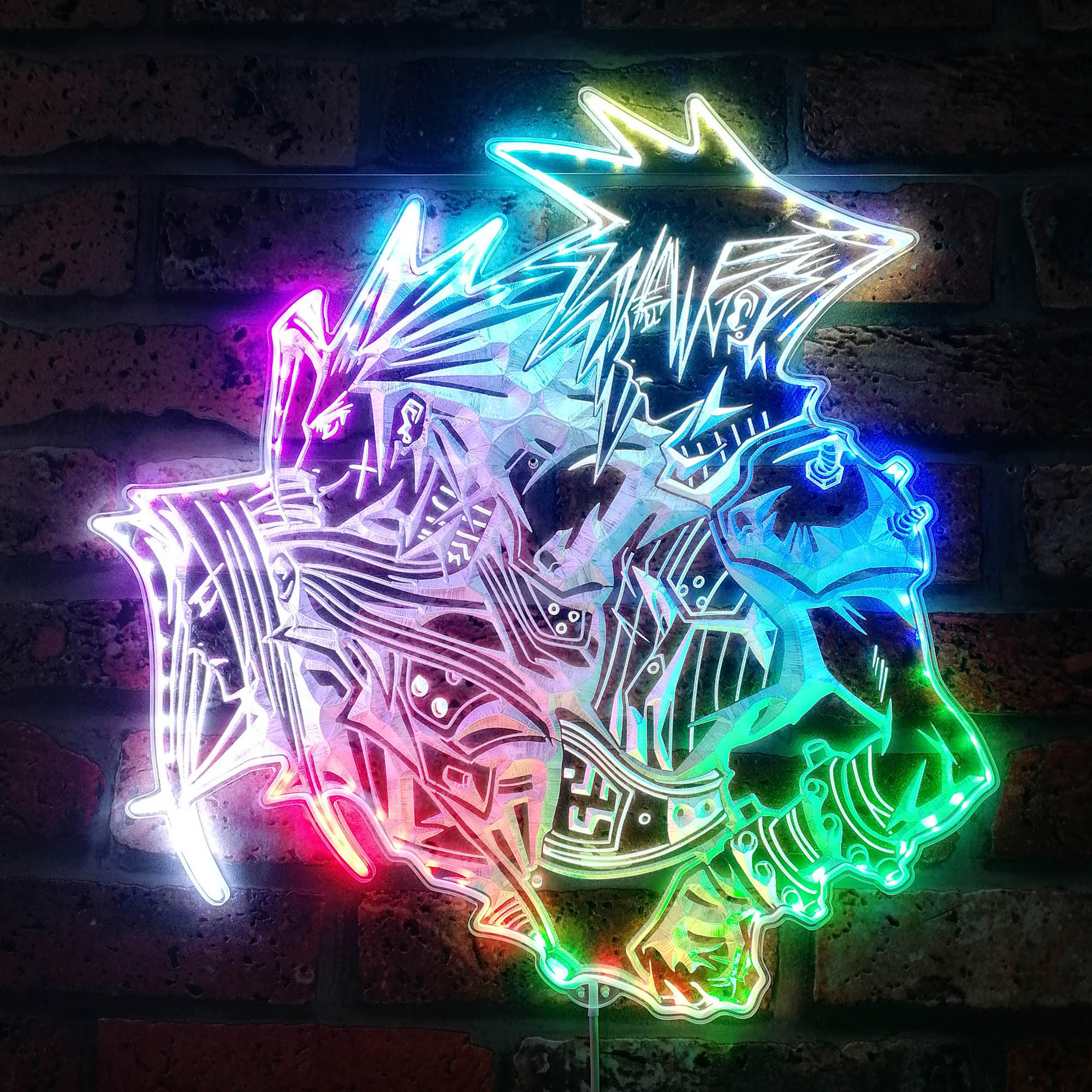 Final Fantasy 7 Cloud Dynamic RGB Edge Lit LED Sign | PROLEDSIGN