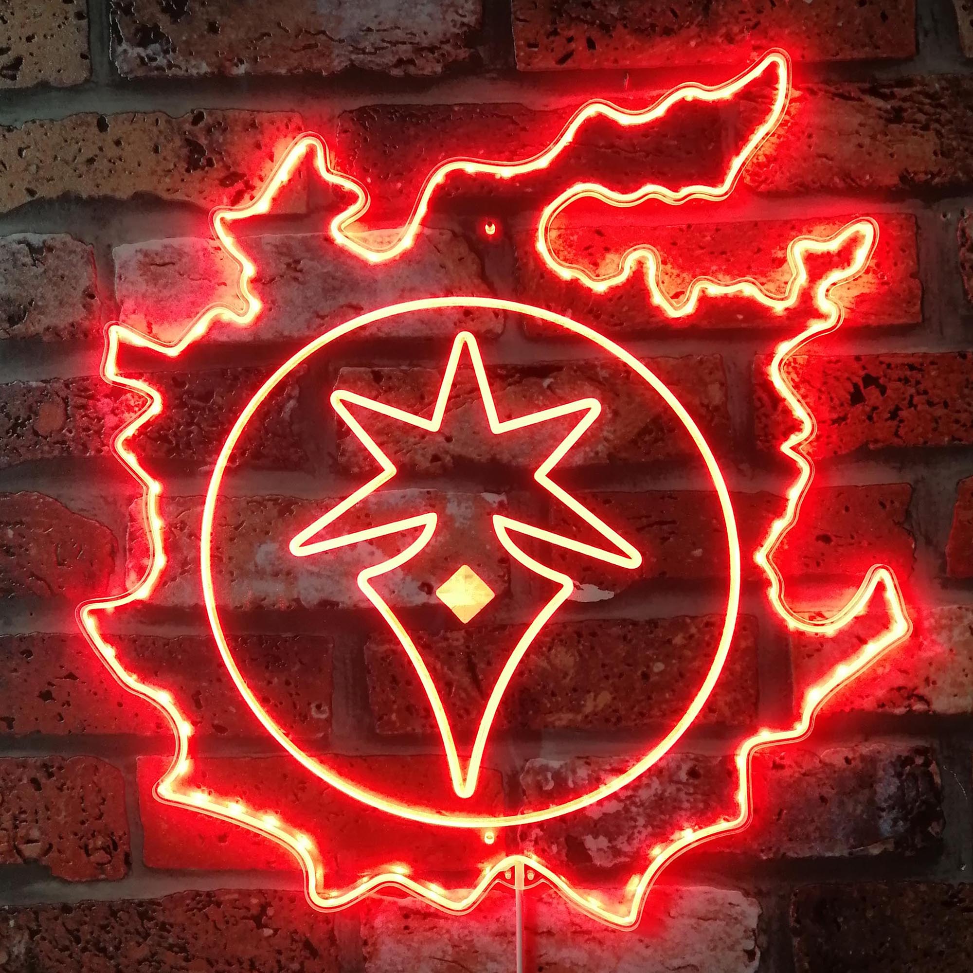 FF14 Dark Knight Dynamic RGB Edge Lit LED Sign