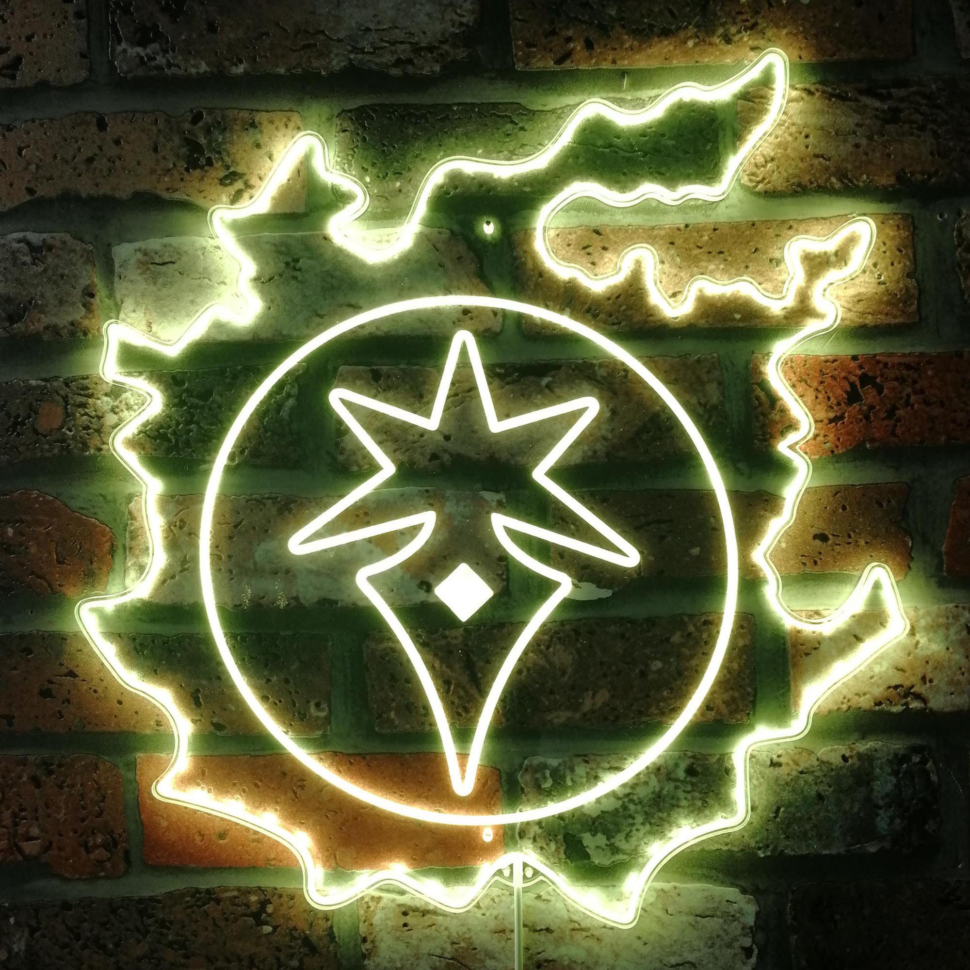 FF14 Dark Knight Dynamic RGB Edge Lit LED Sign