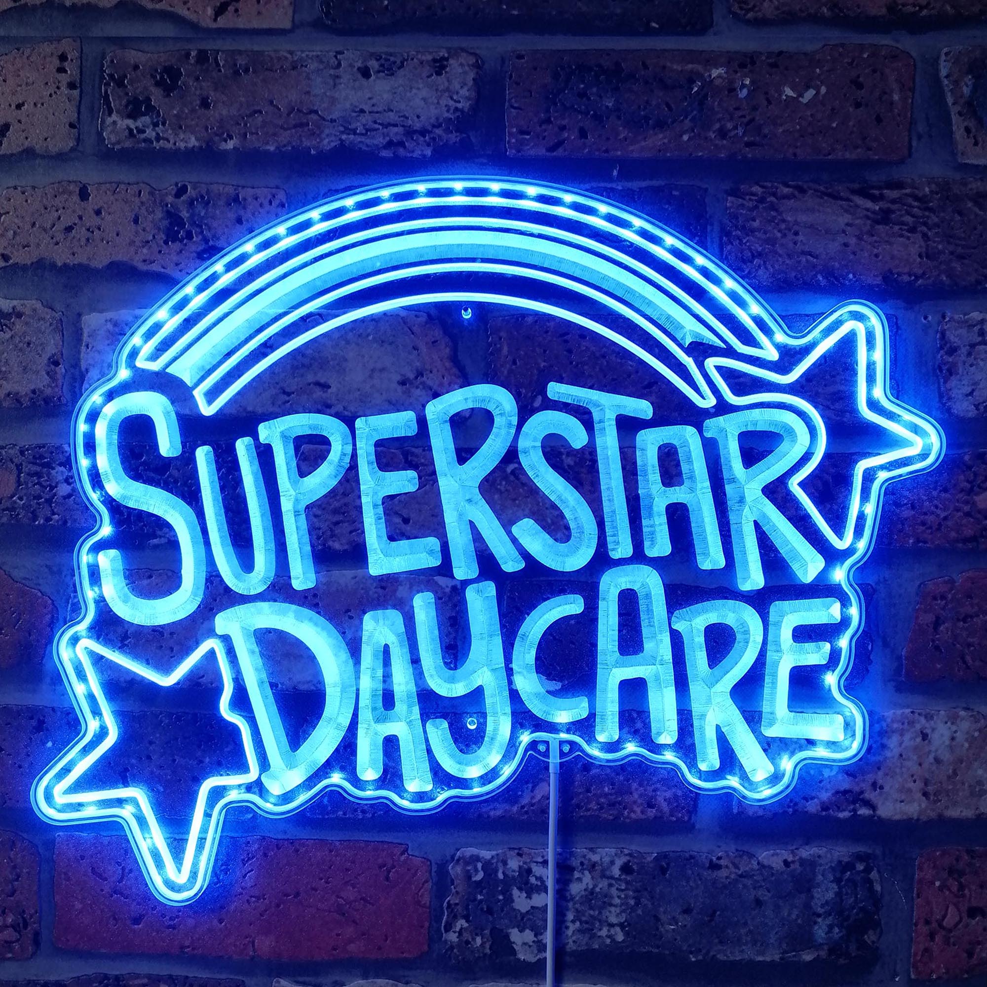 Superstar Daycare FNAF Dynamic RGB Edge Lit LED Sign