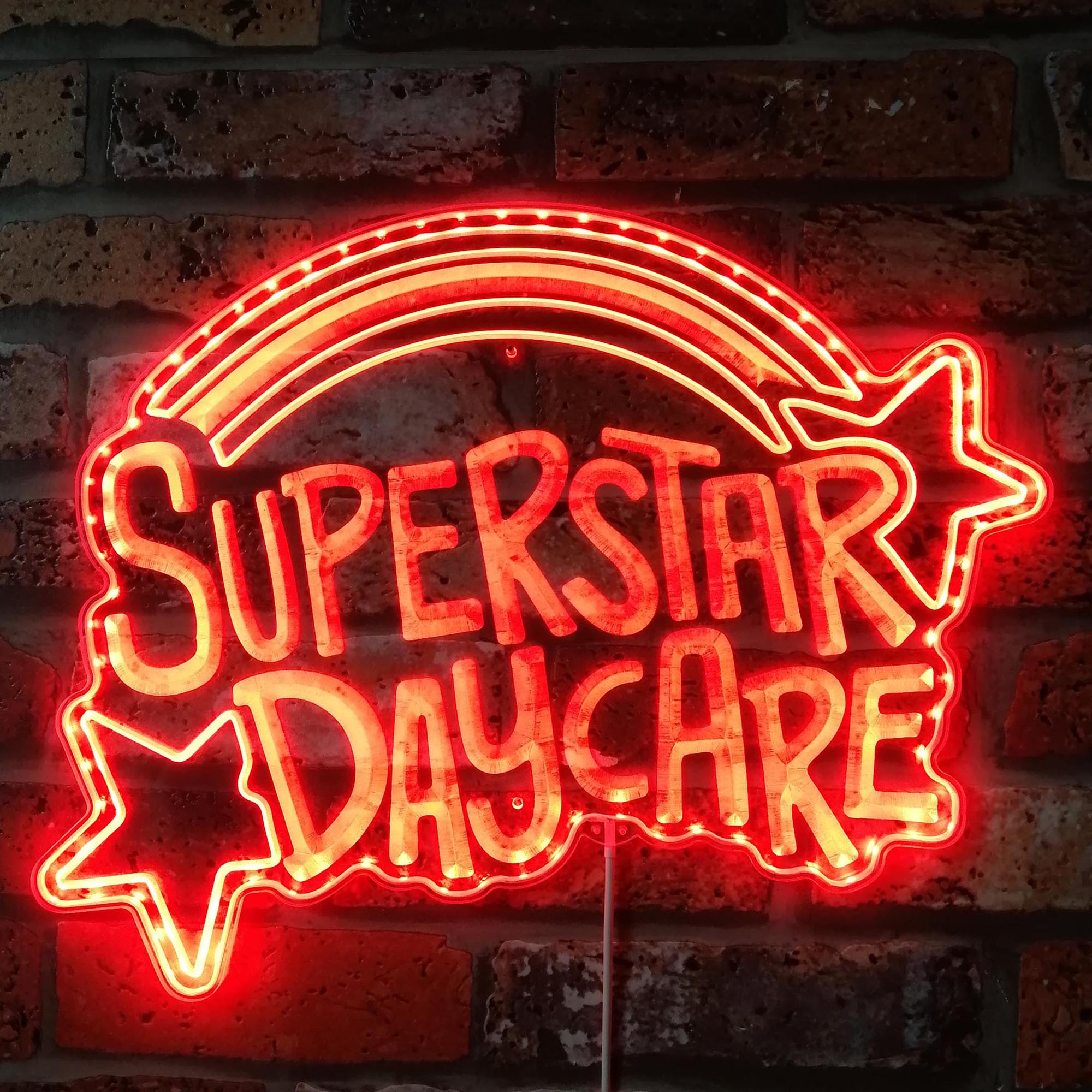 Superstar Daycare FNAF Dynamic RGB Edge Lit LED Sign