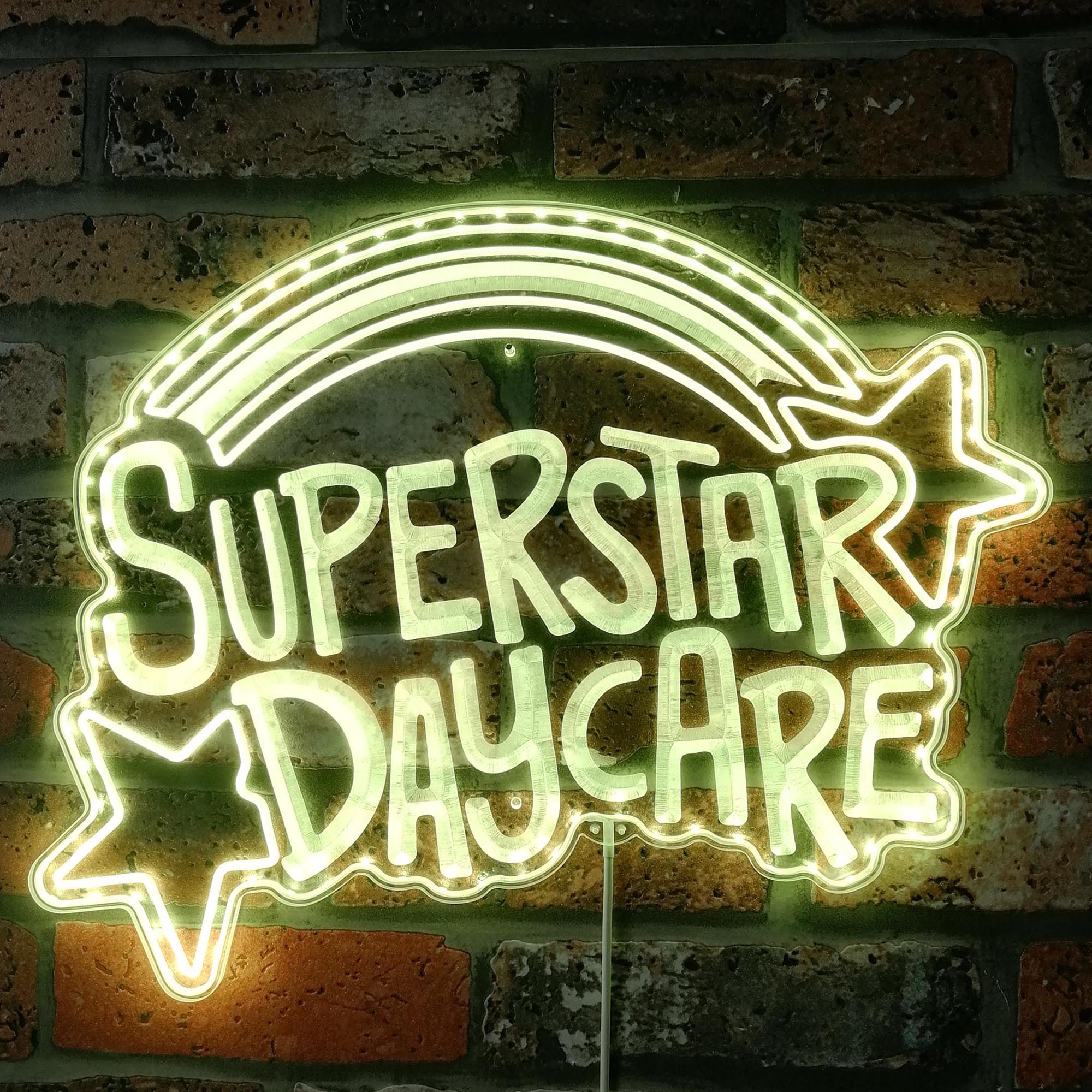 Superstar Daycare FNAF Dynamic RGB Edge Lit LED Sign