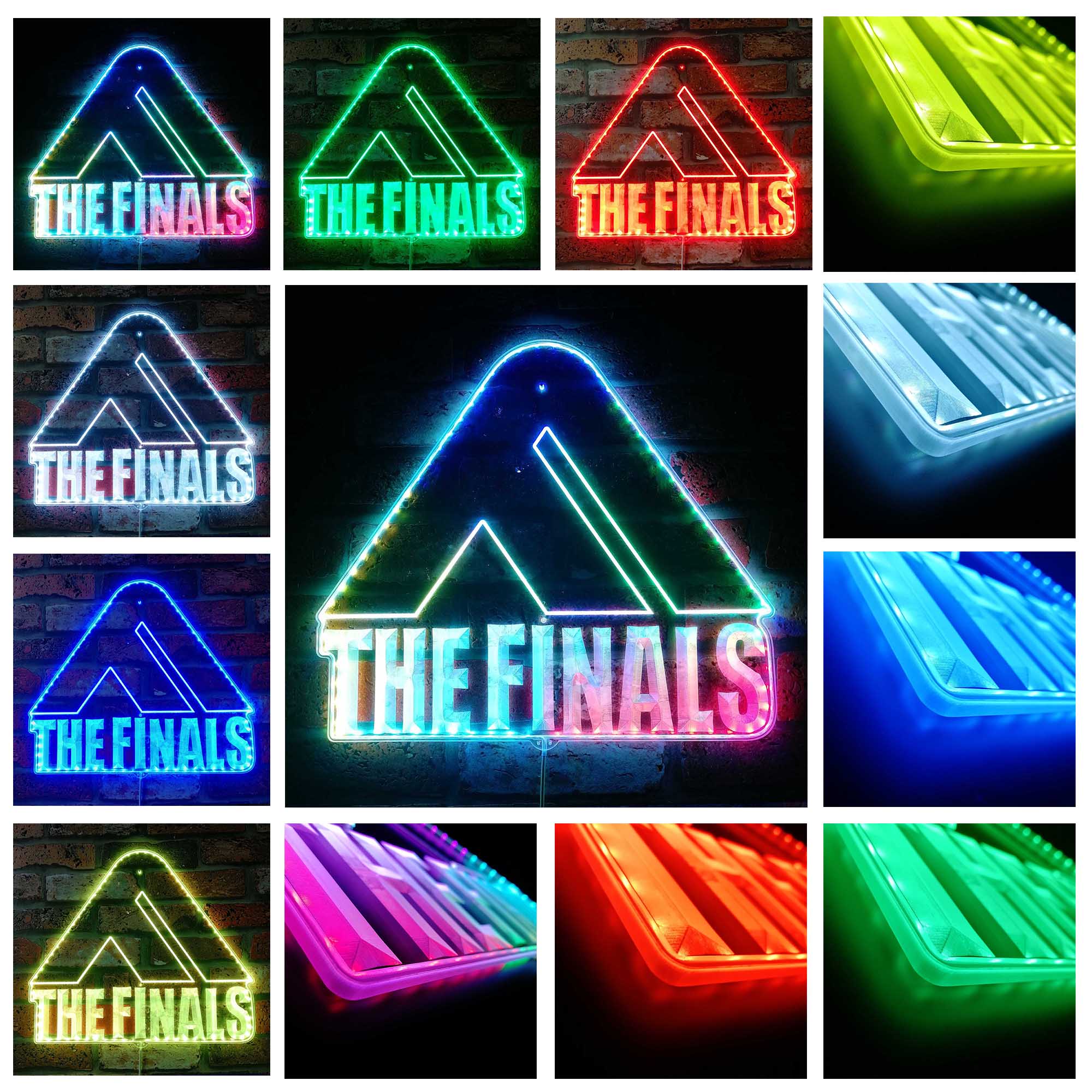 The Finals Gamertag Game Room RGB Edge Lit LED Sign