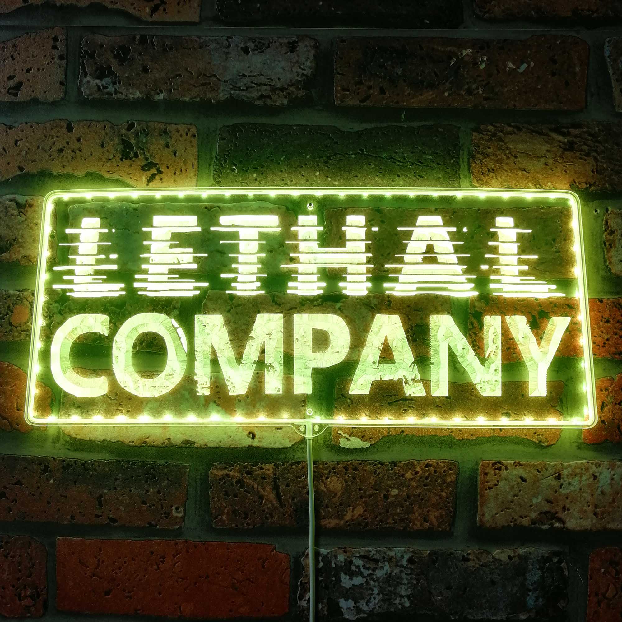 Lethal Company Dynamic RGB Edge Lit LED Sign