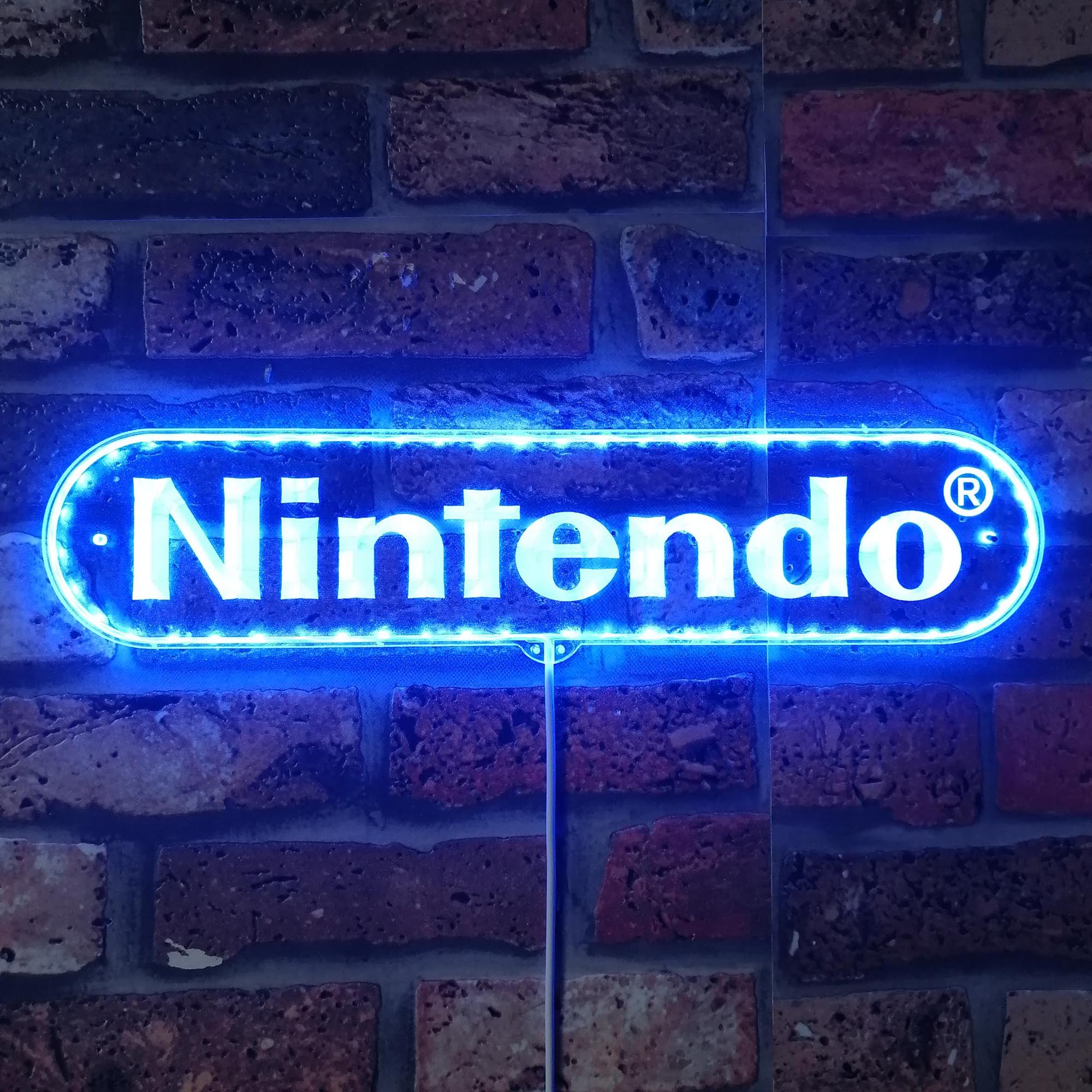 Nintendo Game Room Dynamic RGB Edge Lit LED Sign