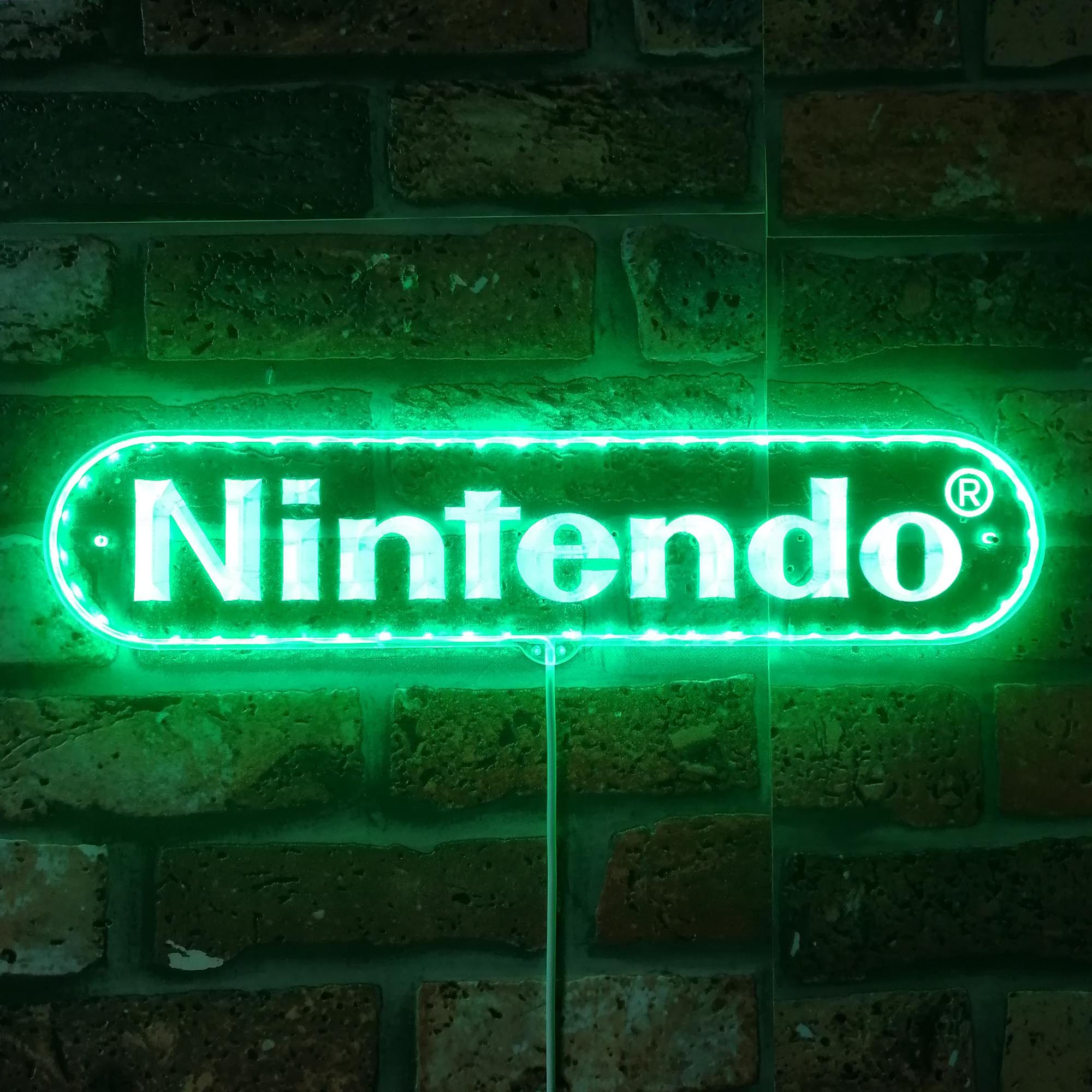 Nintendo Game Room Dynamic RGB Edge Lit LED Sign