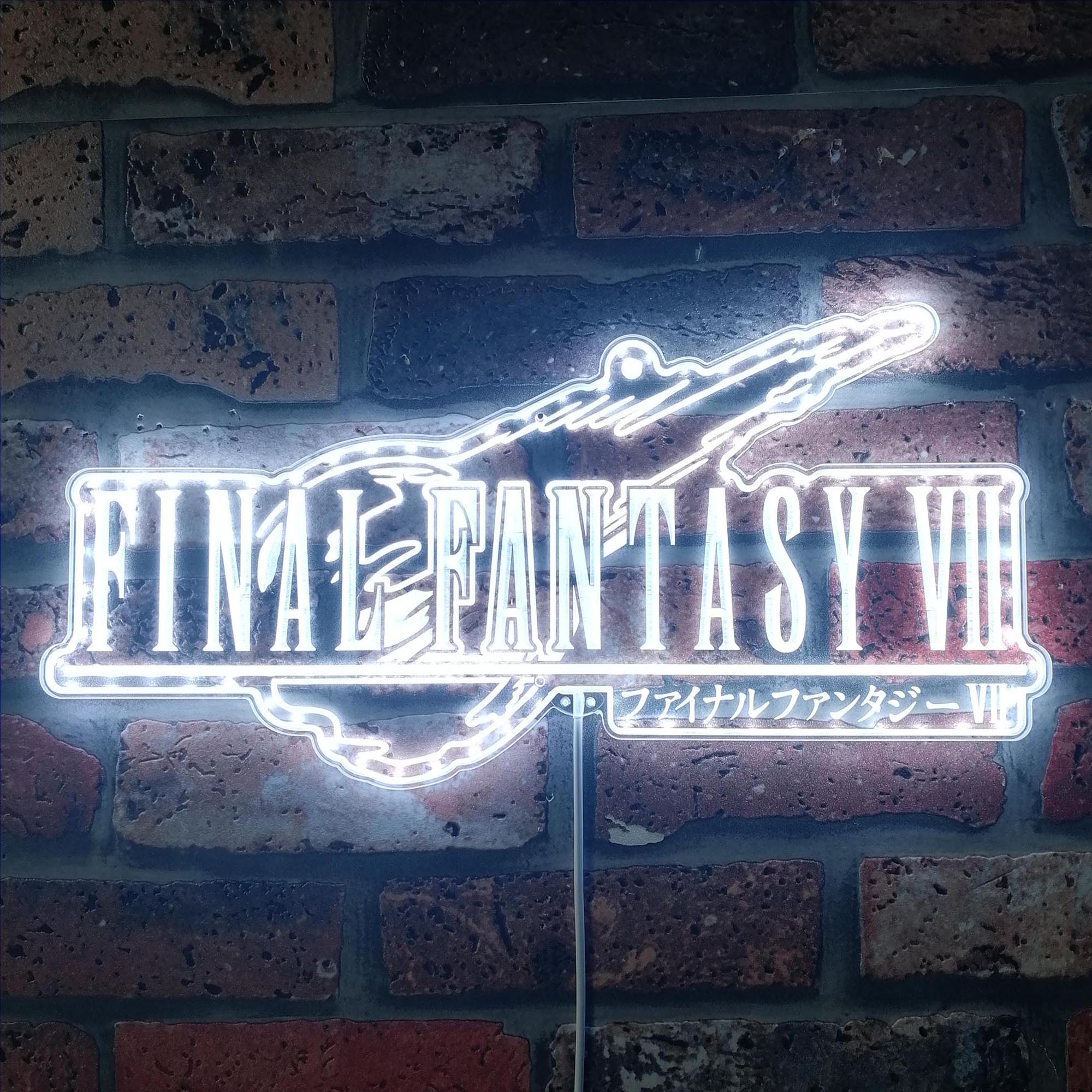 Final Fantasy 7 Dynamic RGB Edge Lit LED Sign