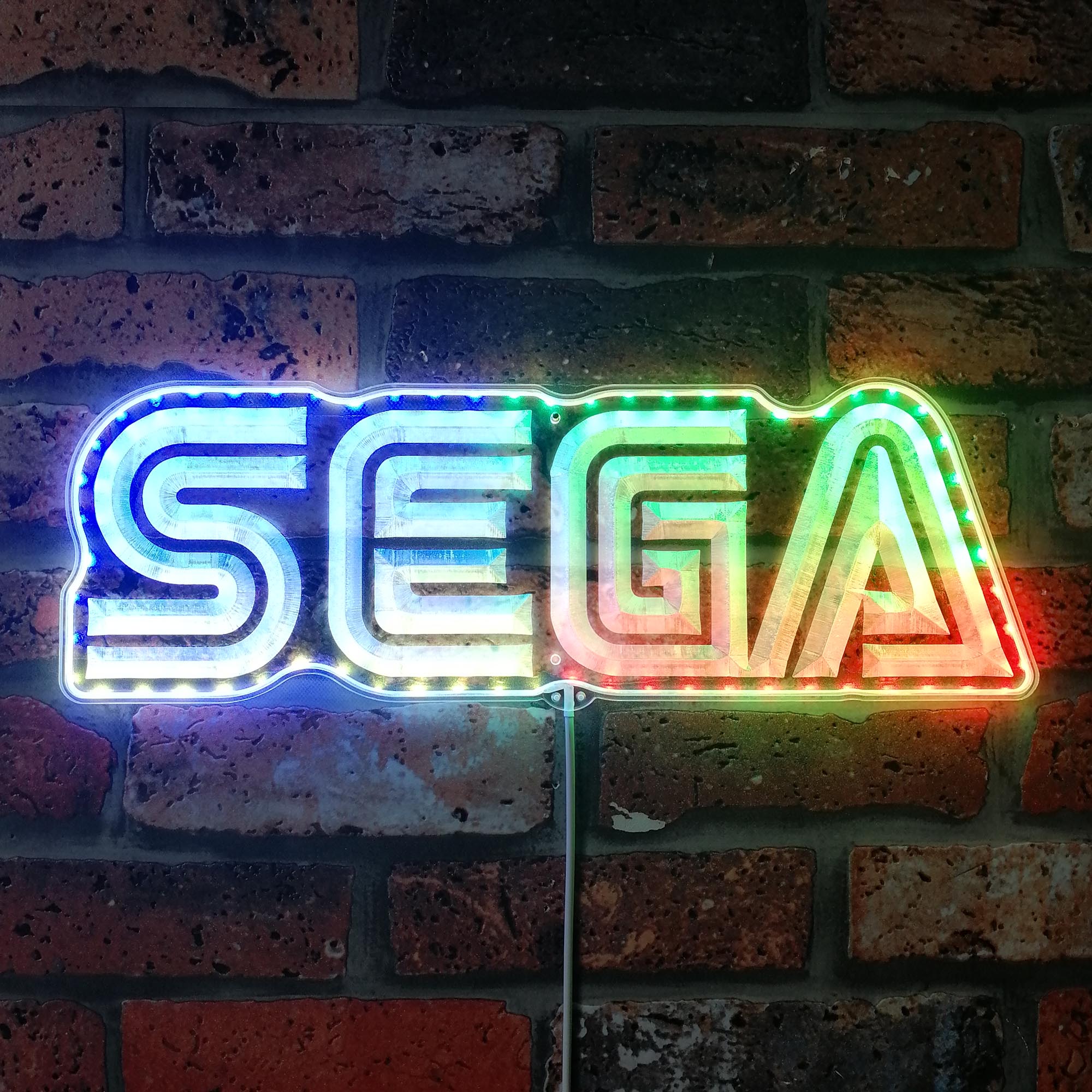 Sega Dynamic RGB Edge Lit LED Sign