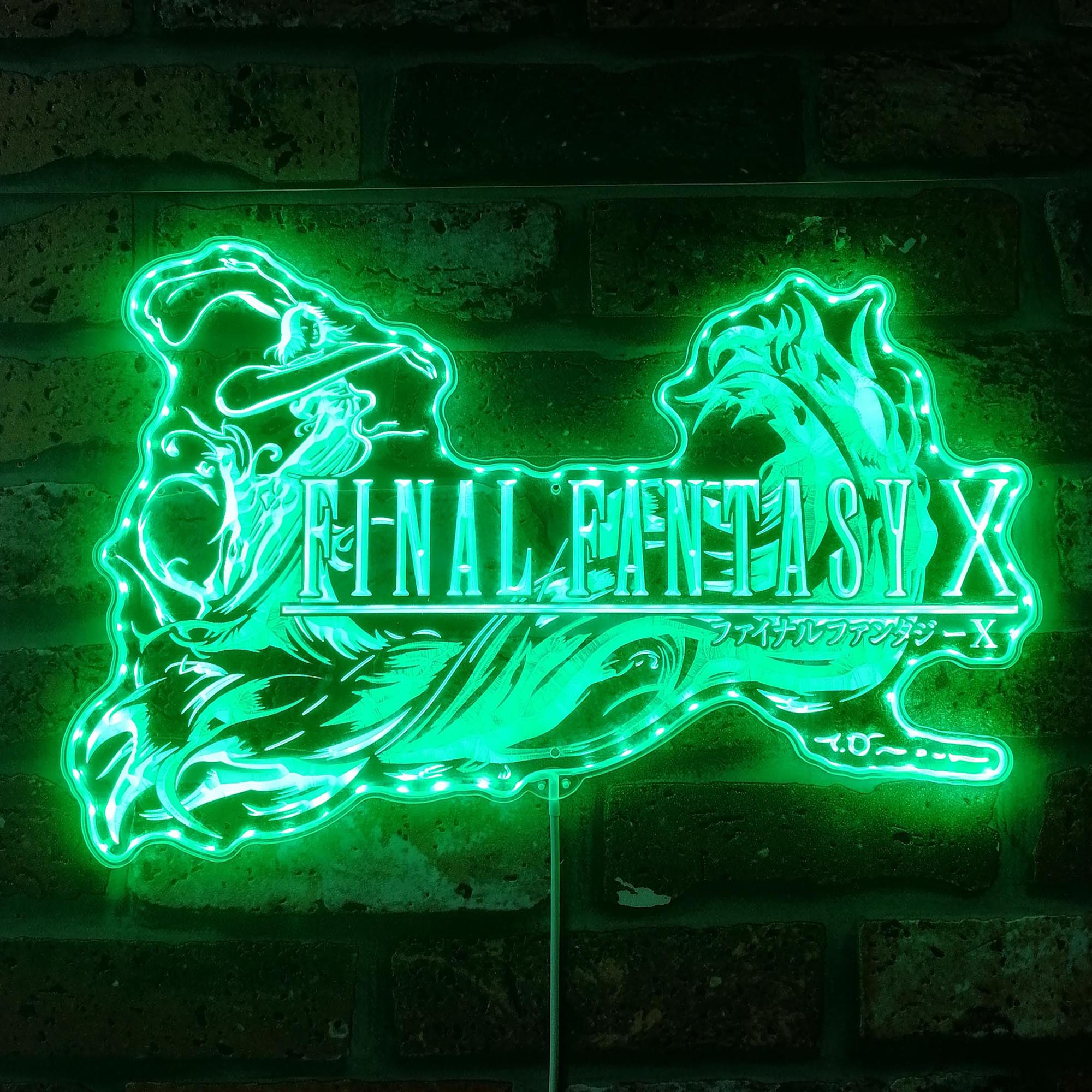 Final Fantasy X Dynamic RGB Edge Lit LED Sign