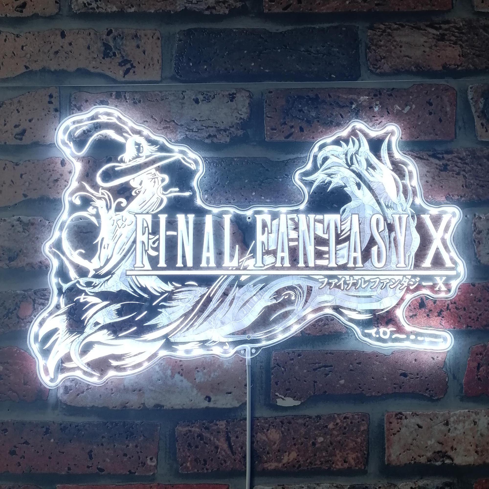 Final Fantasy X Dynamic RGB Edge Lit LED Sign