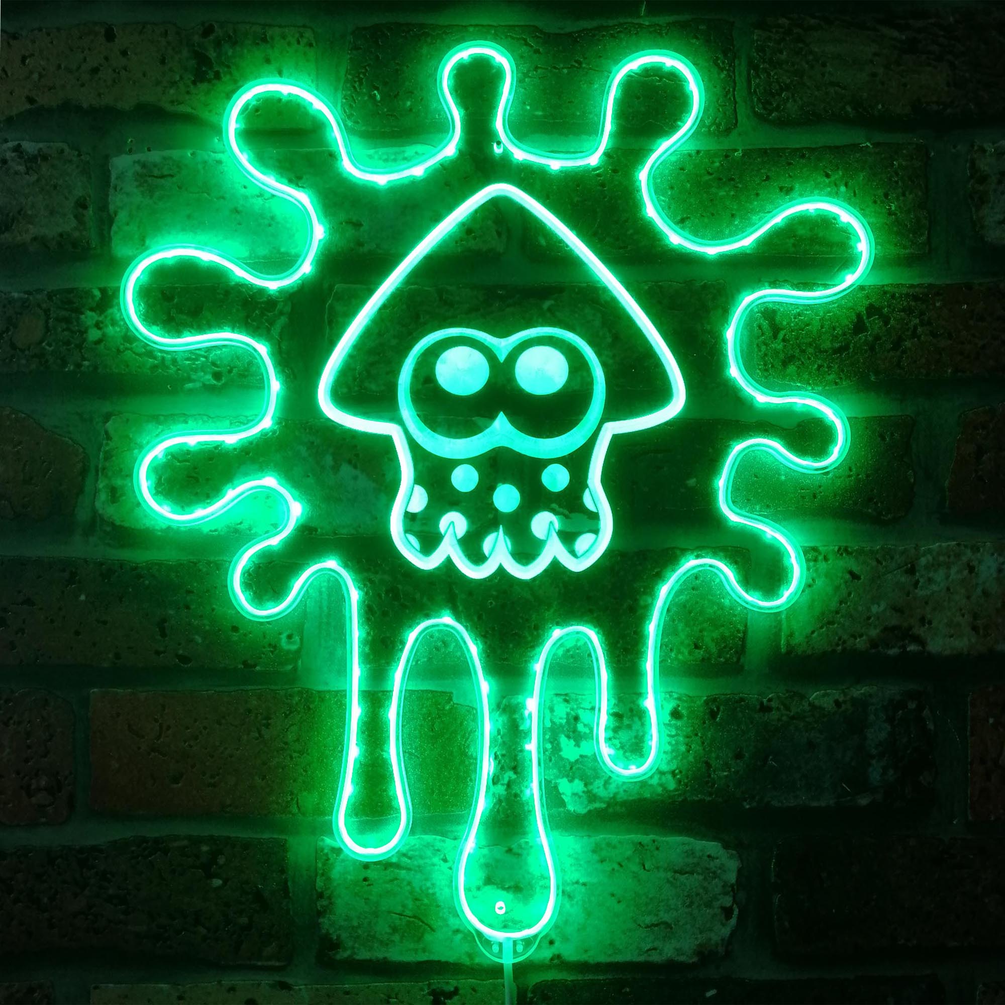 Splatoon Squid Cartoon Dynamic RGB Edge Lit LED Sign