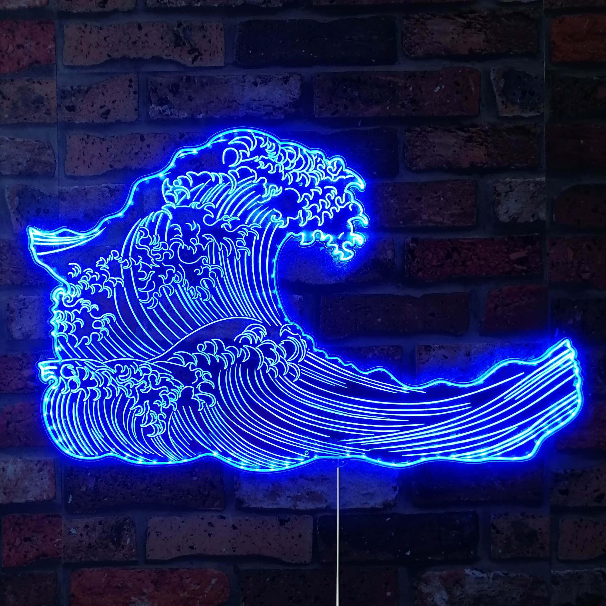 The Great Wave Off Kanagawa Neon RGB Edge Lit LED Sign