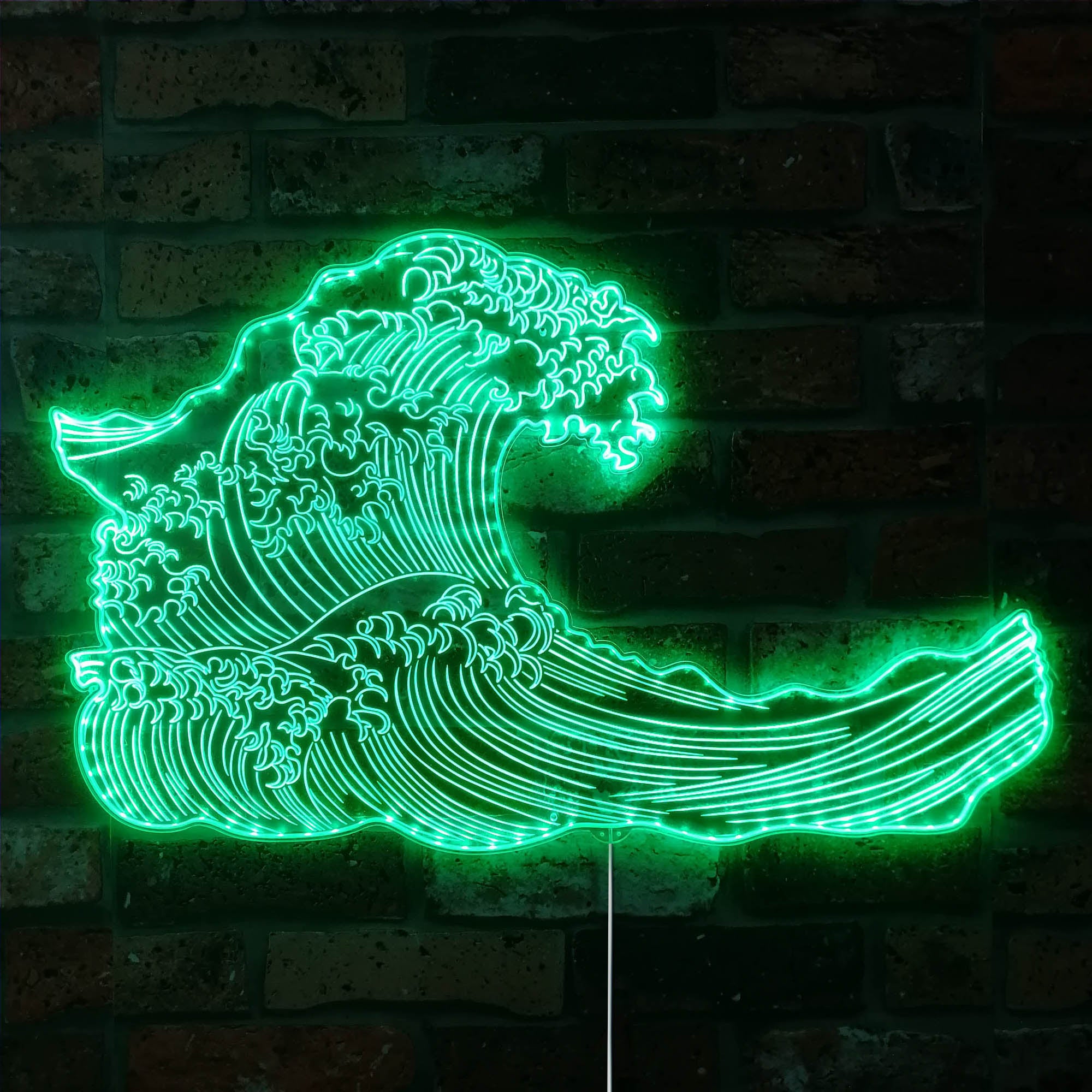 The Great Wave Off Kanagawa Neon RGB Edge Lit LED Sign