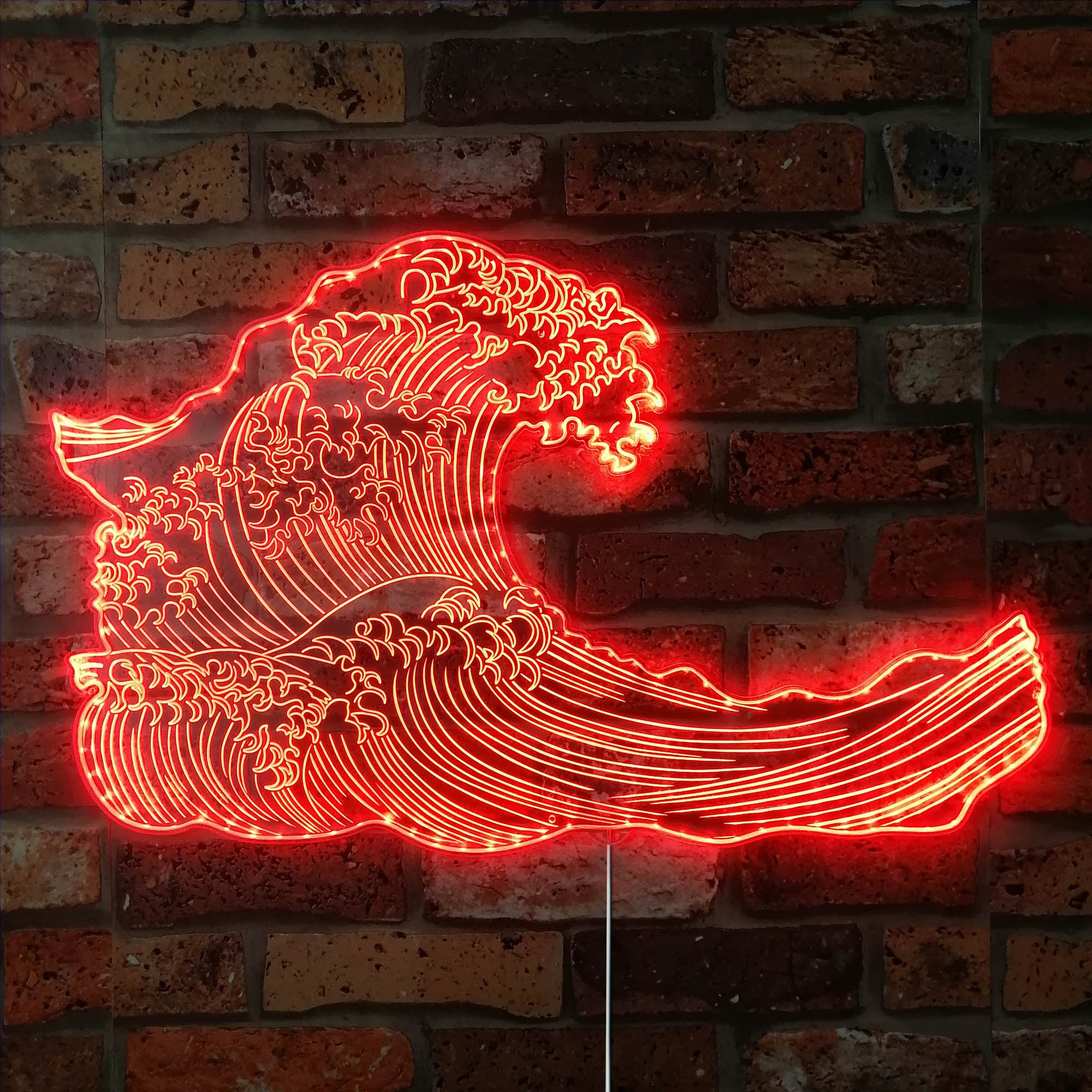 The Great Wave Off Kanagawa Neon RGB Edge Lit LED Sign