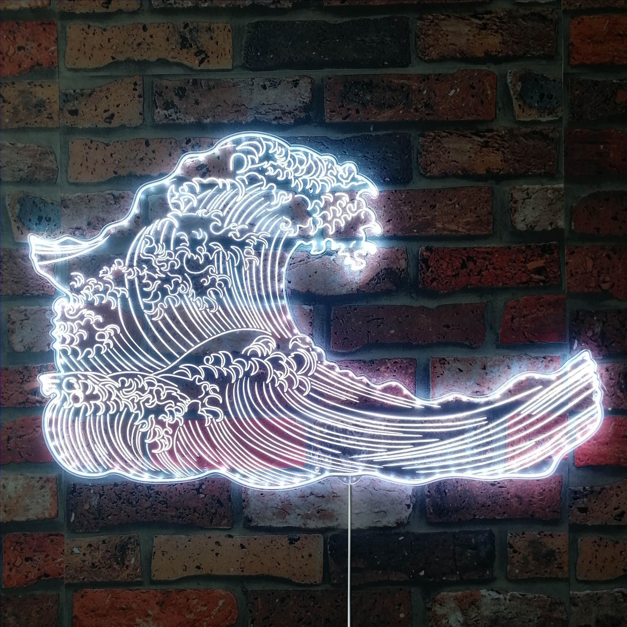 The Great Wave Off Kanagawa Neon RGB Edge Lit LED Sign