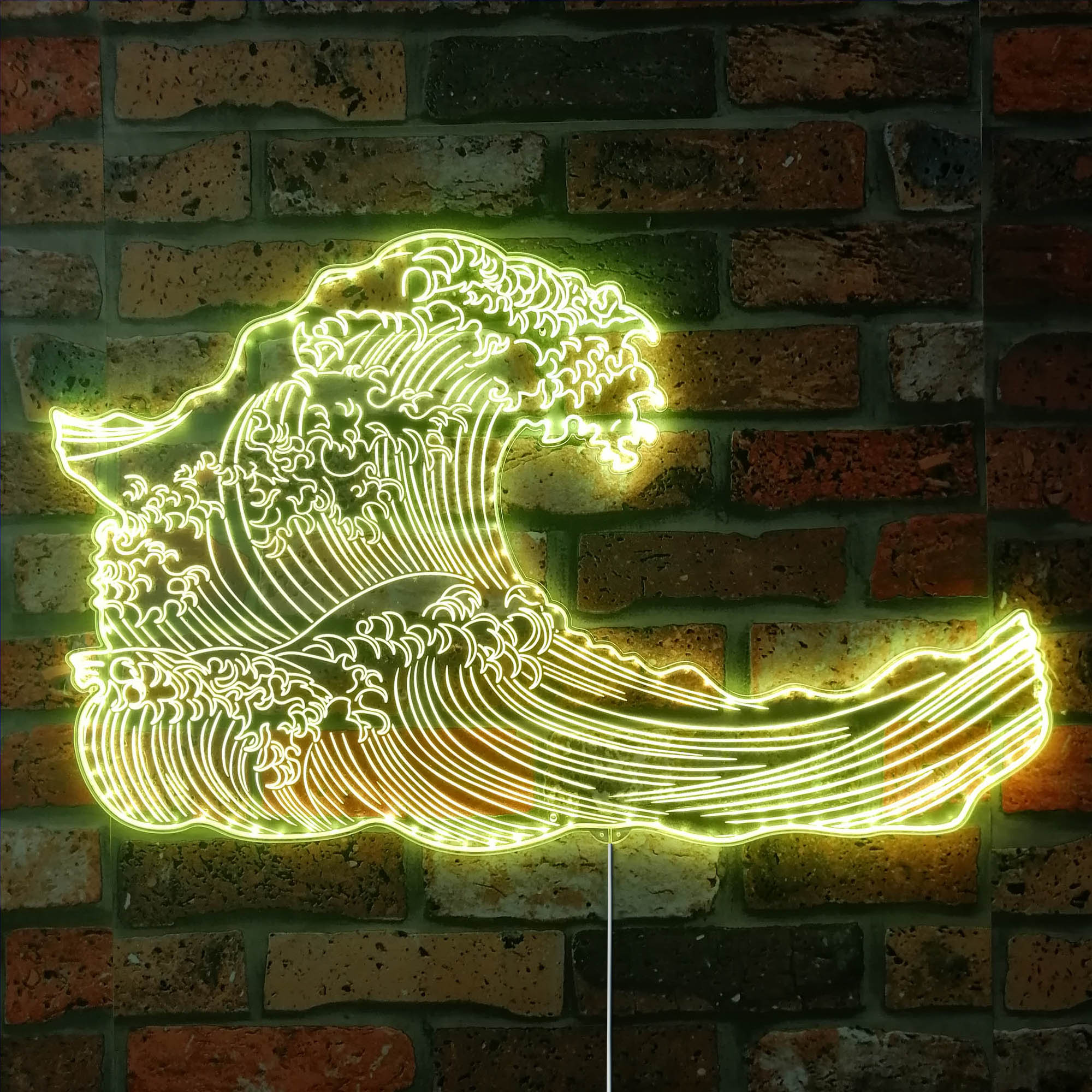 The Great Wave Off Kanagawa Neon RGB Edge Lit LED Sign