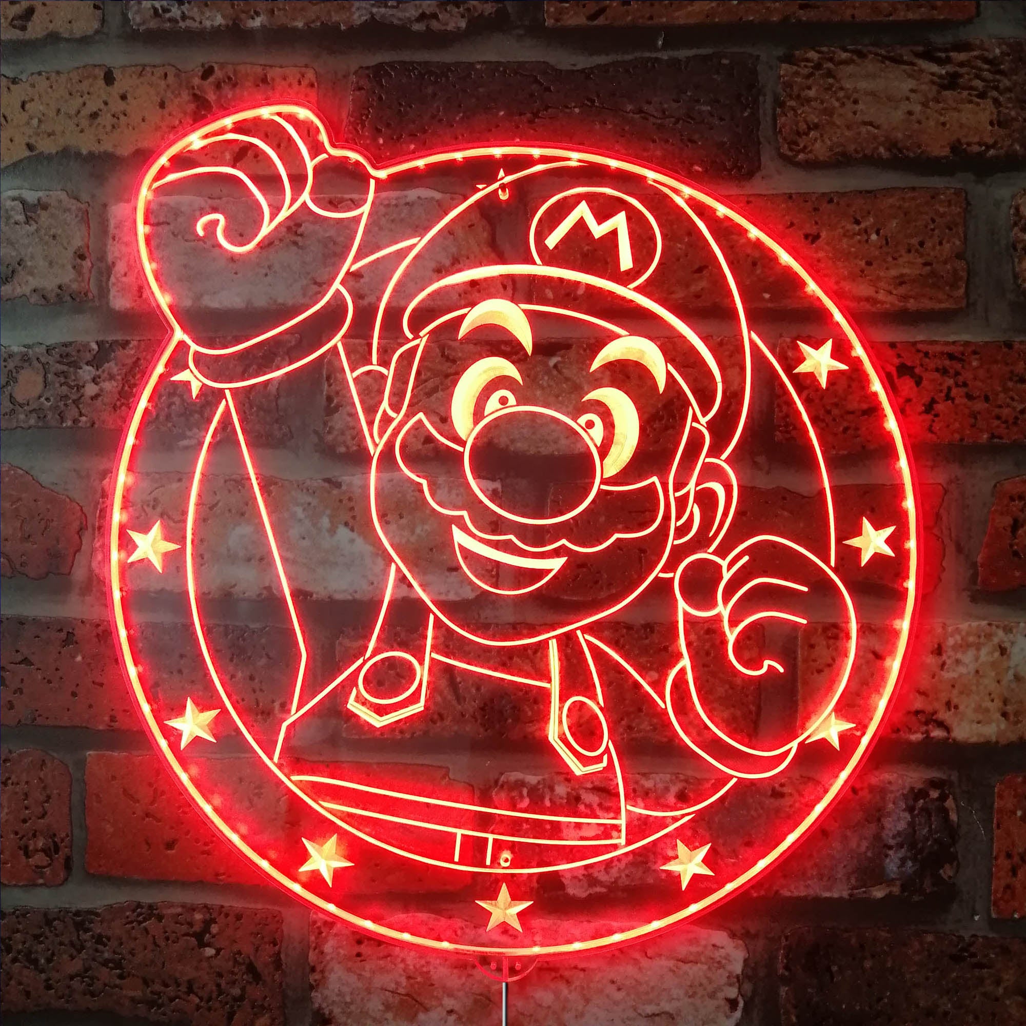 Super Mario Dynamic RGB Edge Lit LED Sign