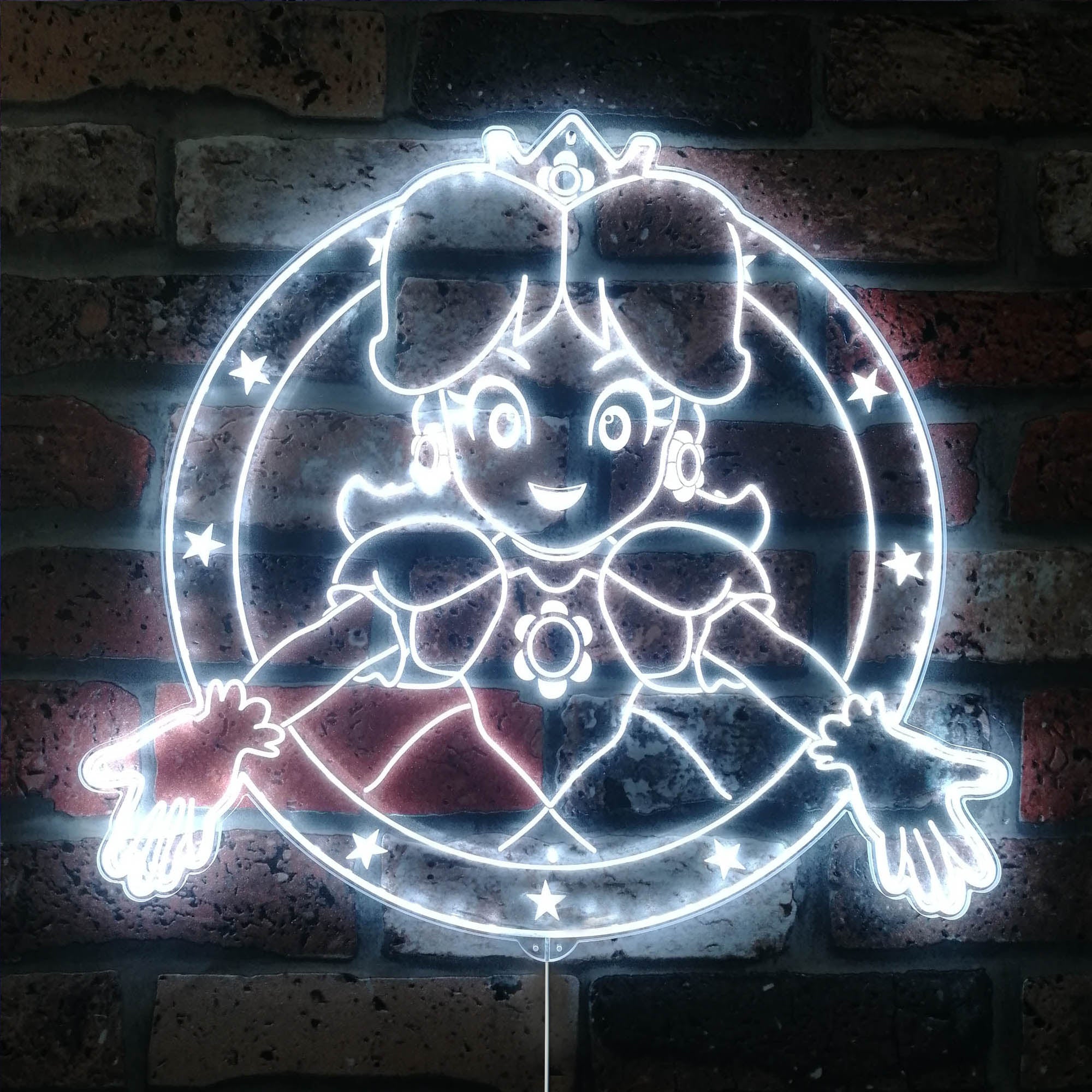 Super Mario Princess Dynamic RGB Edge Lit LED Sign