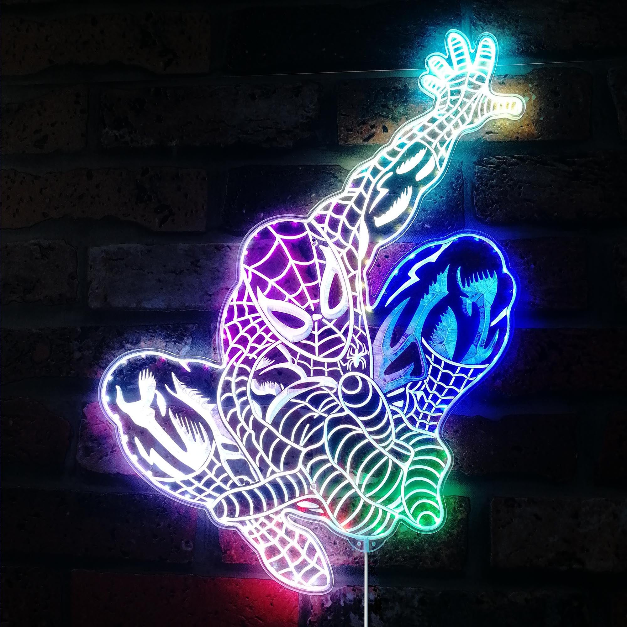 Spider Man Marvels Dynamic RGB Edge Lit LED Sign