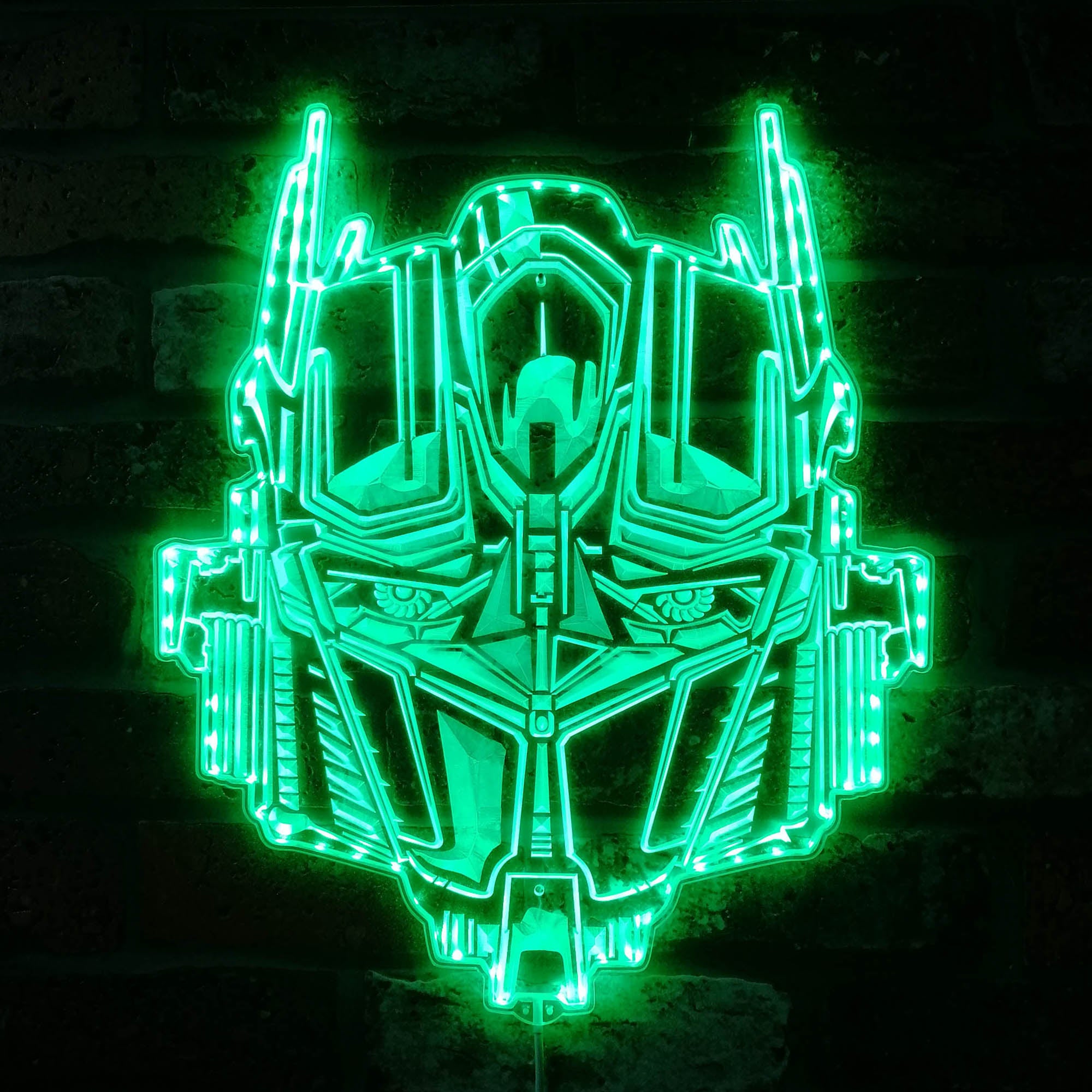 Optimus Prime Autobot Transformers Dynamic RGB Edge Lit LED Sign