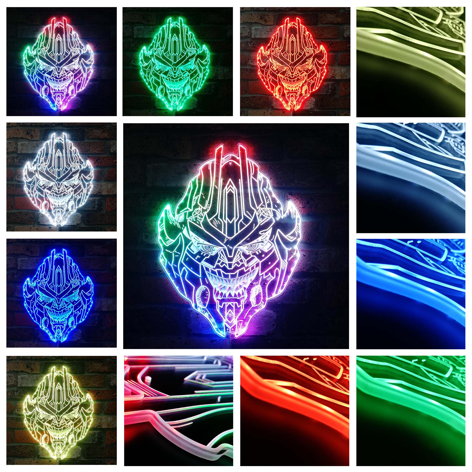 Transformers Decepticon Dynamic RGB Edge Lit LED Sign | PROLEDSIGN