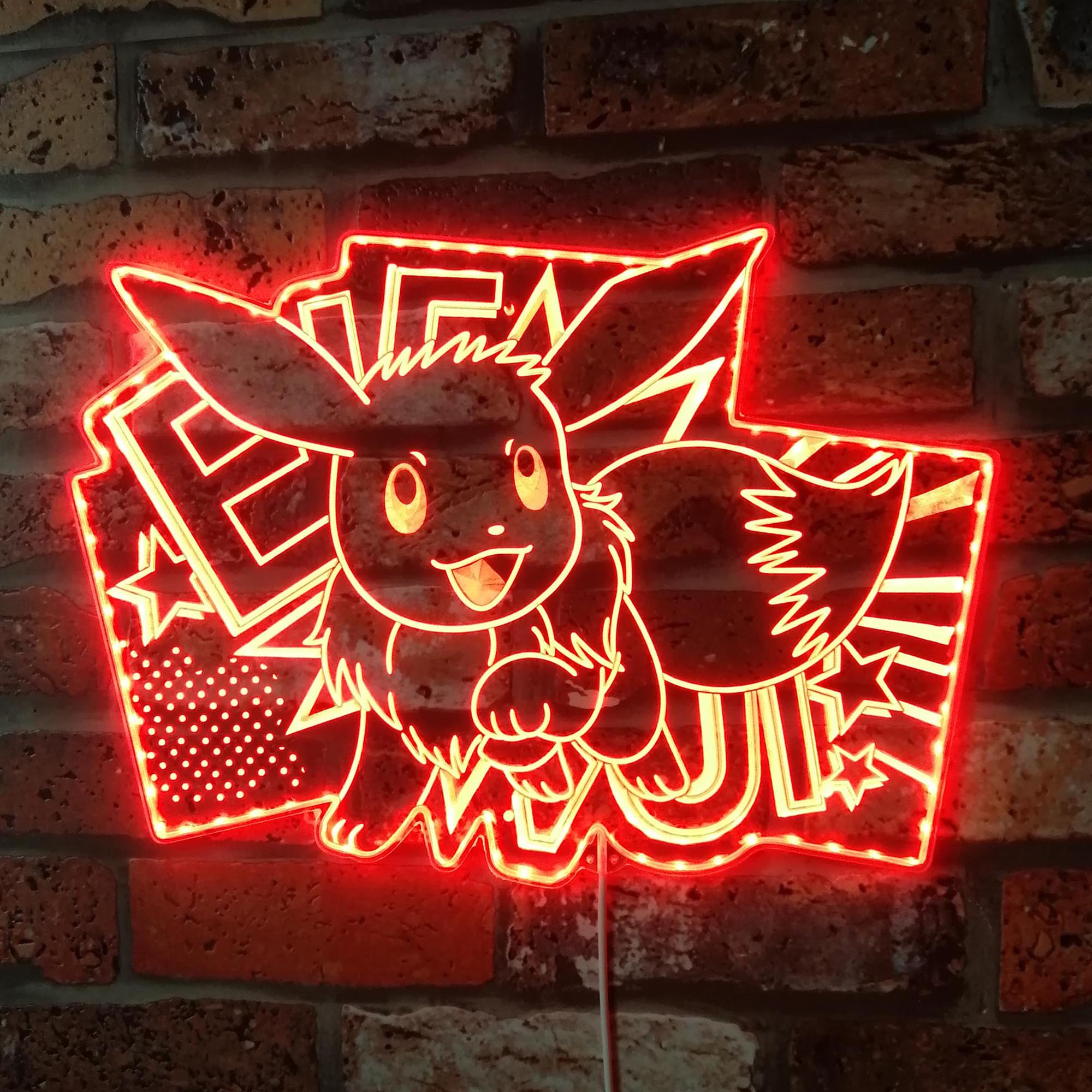 Eevee Dynamic RGB Edge Lit LED Sign