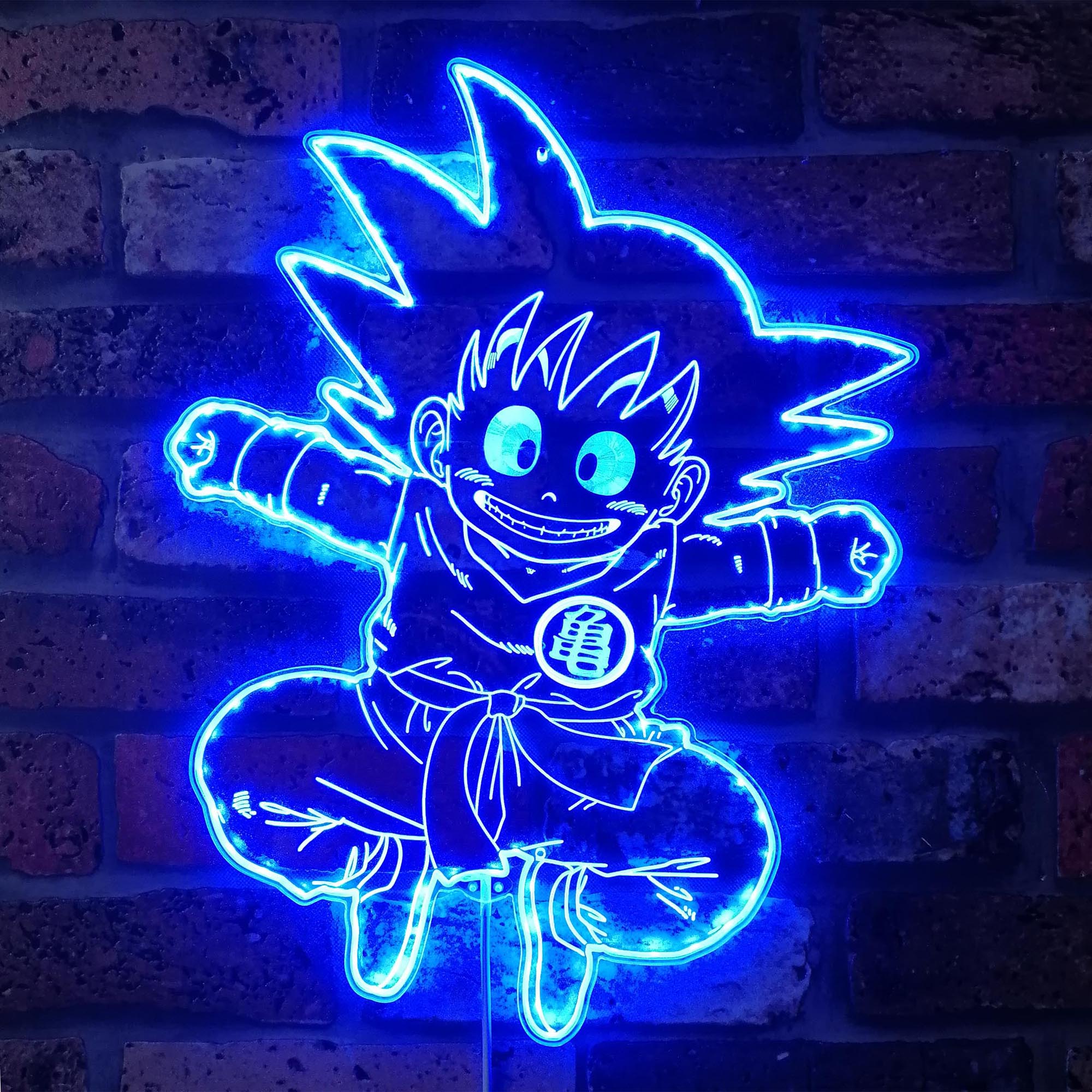 Dragonball Goku Japanese Anime Dynamic RGB Edge Lit LED Sign