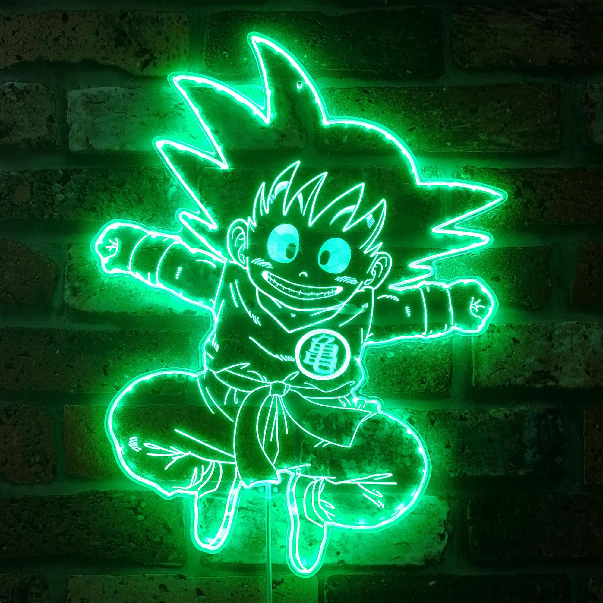 Dragonball Goku Japanese Anime Dynamic RGB Edge Lit LED Sign