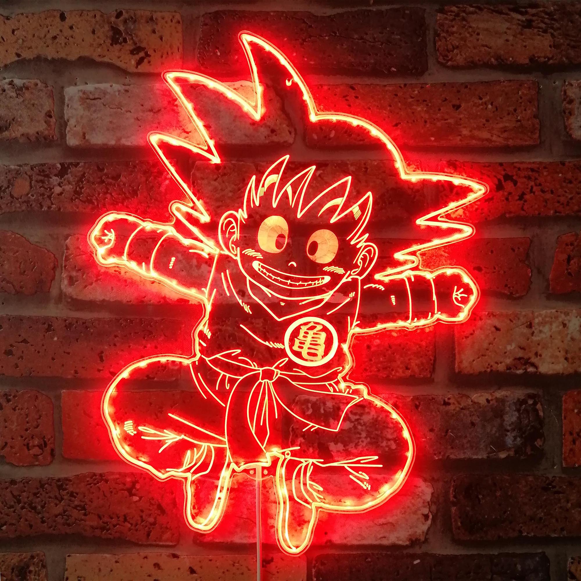 Dragonball Goku Japanese Anime Dynamic RGB Edge Lit LED Sign