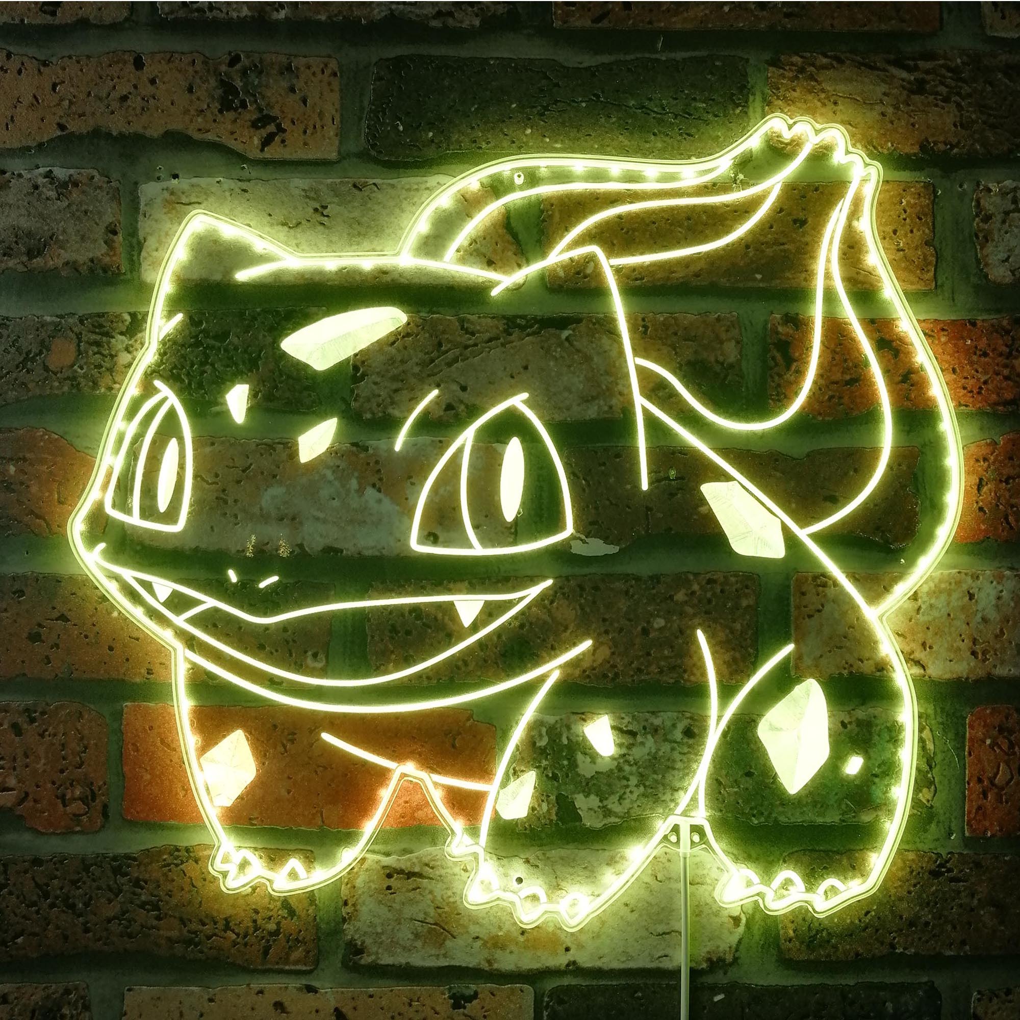 Bulbasaur Pokemon Dynamic RGB Edge Lit LED Sign